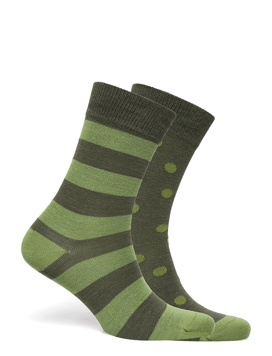 Alpacasocks&Co - Merino Lifestyle 2-pack - crew socks - salvia/salvia - 1