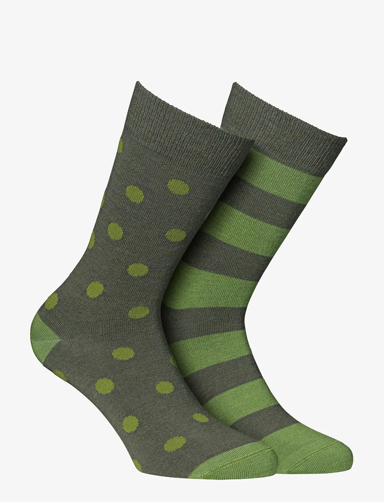 Alpacasocks&Co - Merino Lifestyle 2-pack - crew-socken - verdone/basilico - 0
