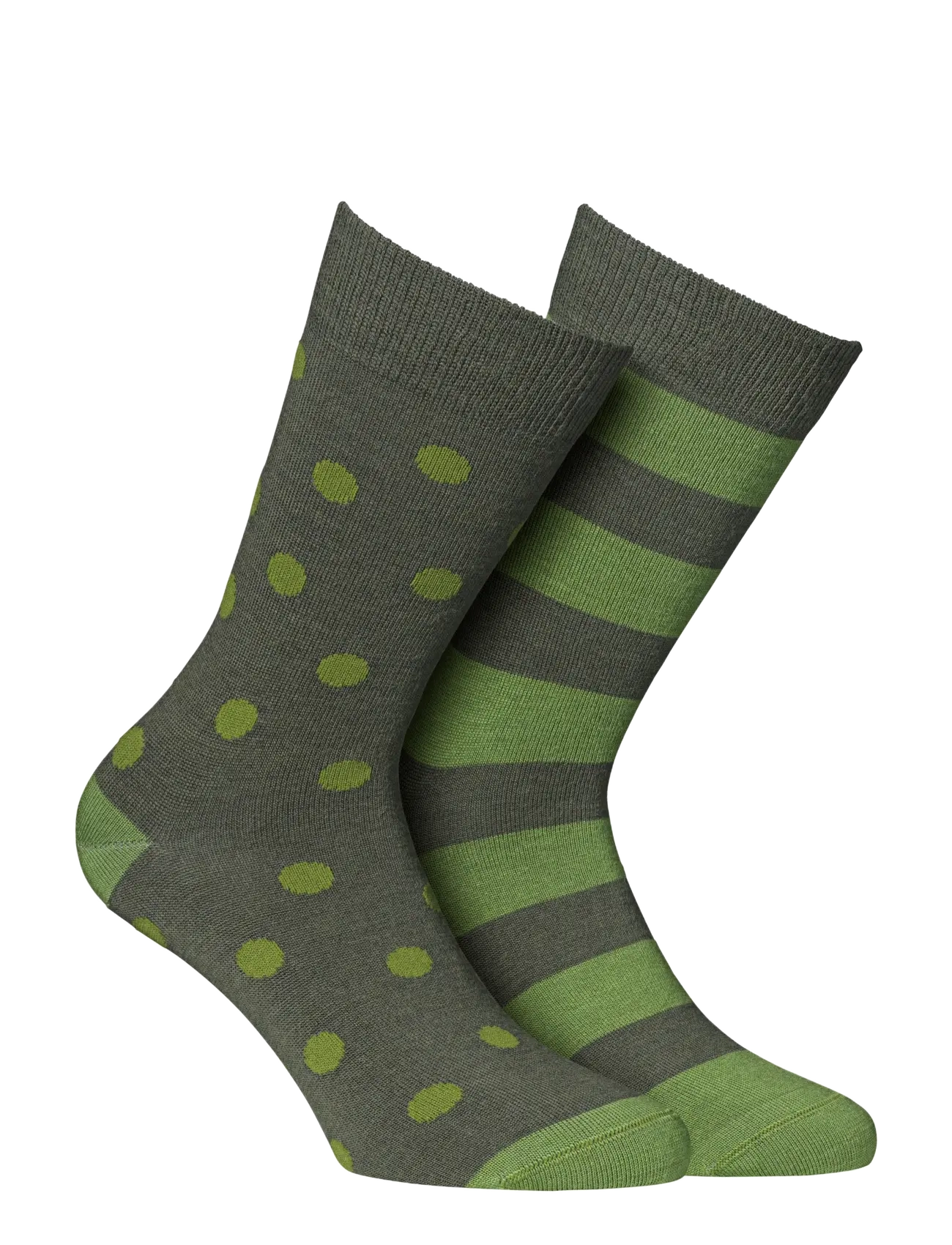 Alpacasocks&Co Merino Lifestyle 2-pack - Alpacasocks&Co - VERDONE/BASILICO / khaki/green