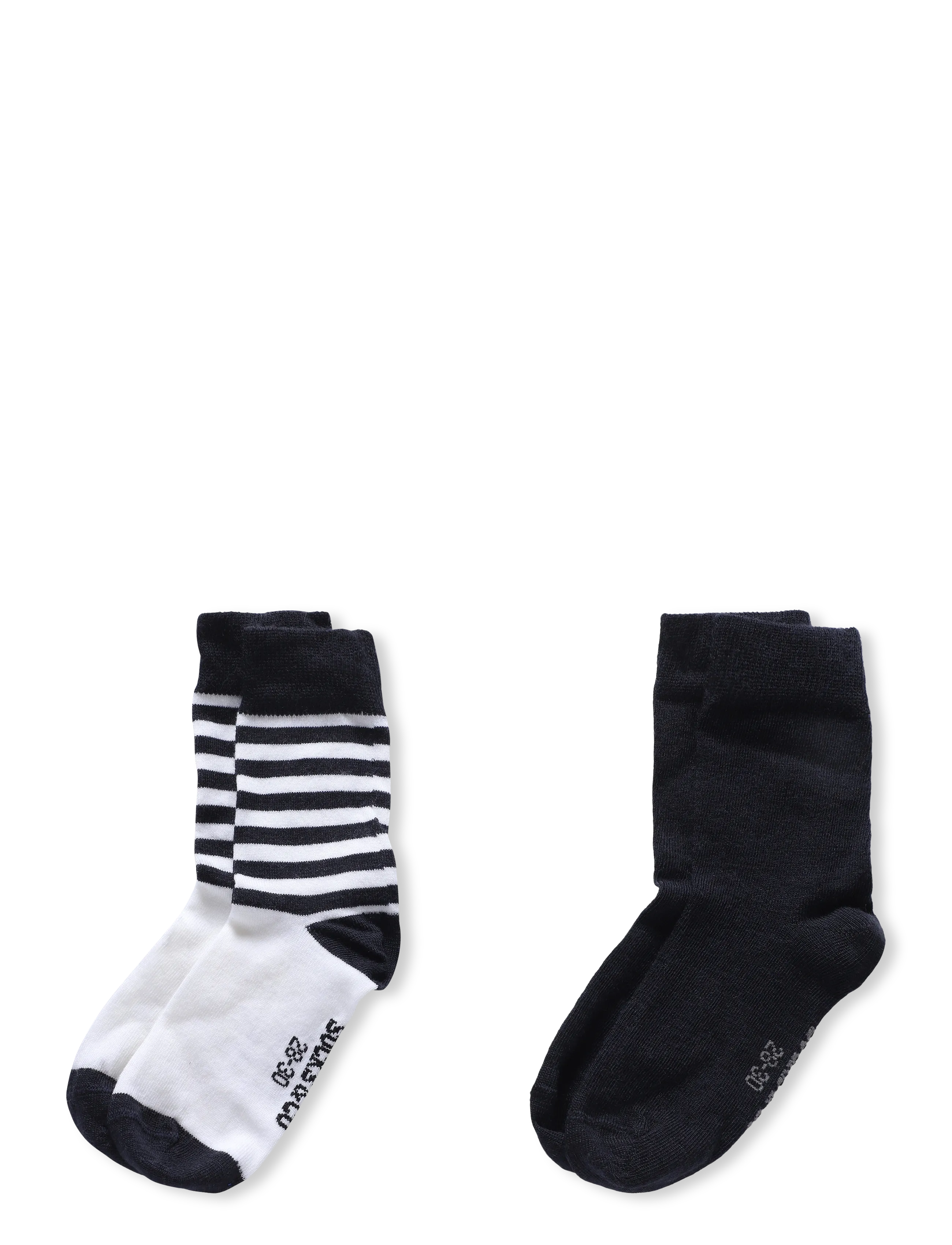 Alpacasocks&Co Merino Lifestyle Kids 2-pack - Strümpfe - SUPERBIANCO MARINO STRIPES/MARINO SOLID / navy