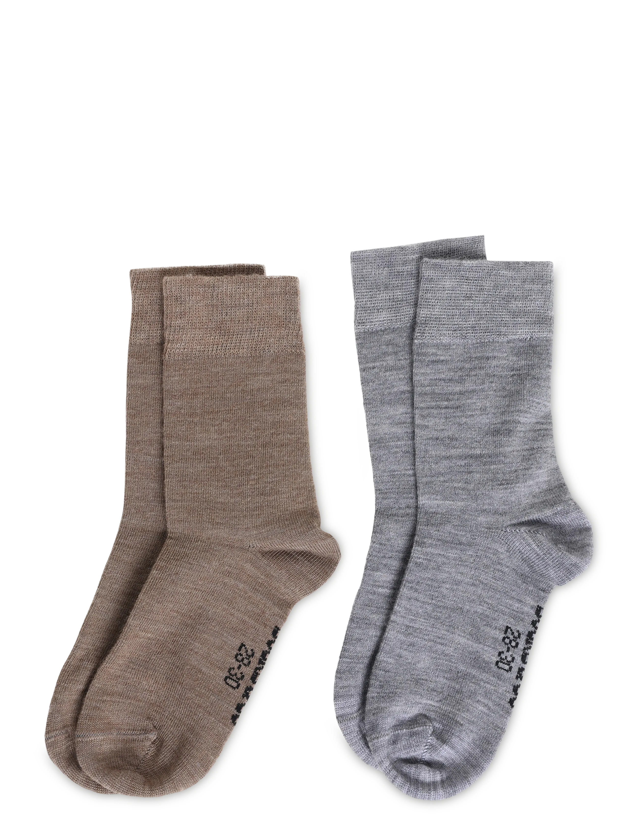 Alpacasocks&Co Merino Lifestyle Kids 2-pack - Strümpfe - ARGENTO SOLID/GLACÉ SOLID / grey