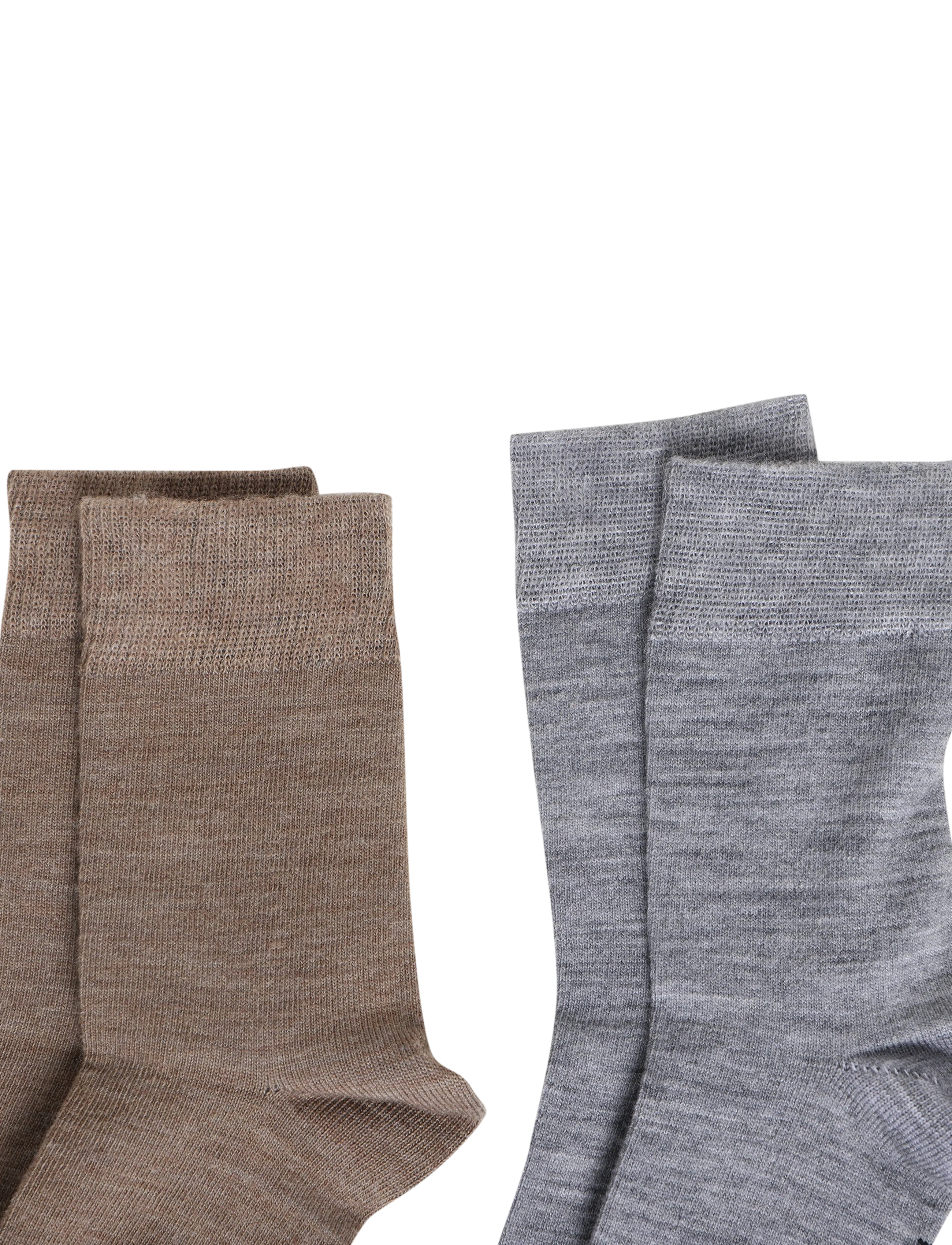Alpacasocks&Co - Merino Lifestyle Kids 2-pack - strümpfe - argento solid/glacÉ solid - 2