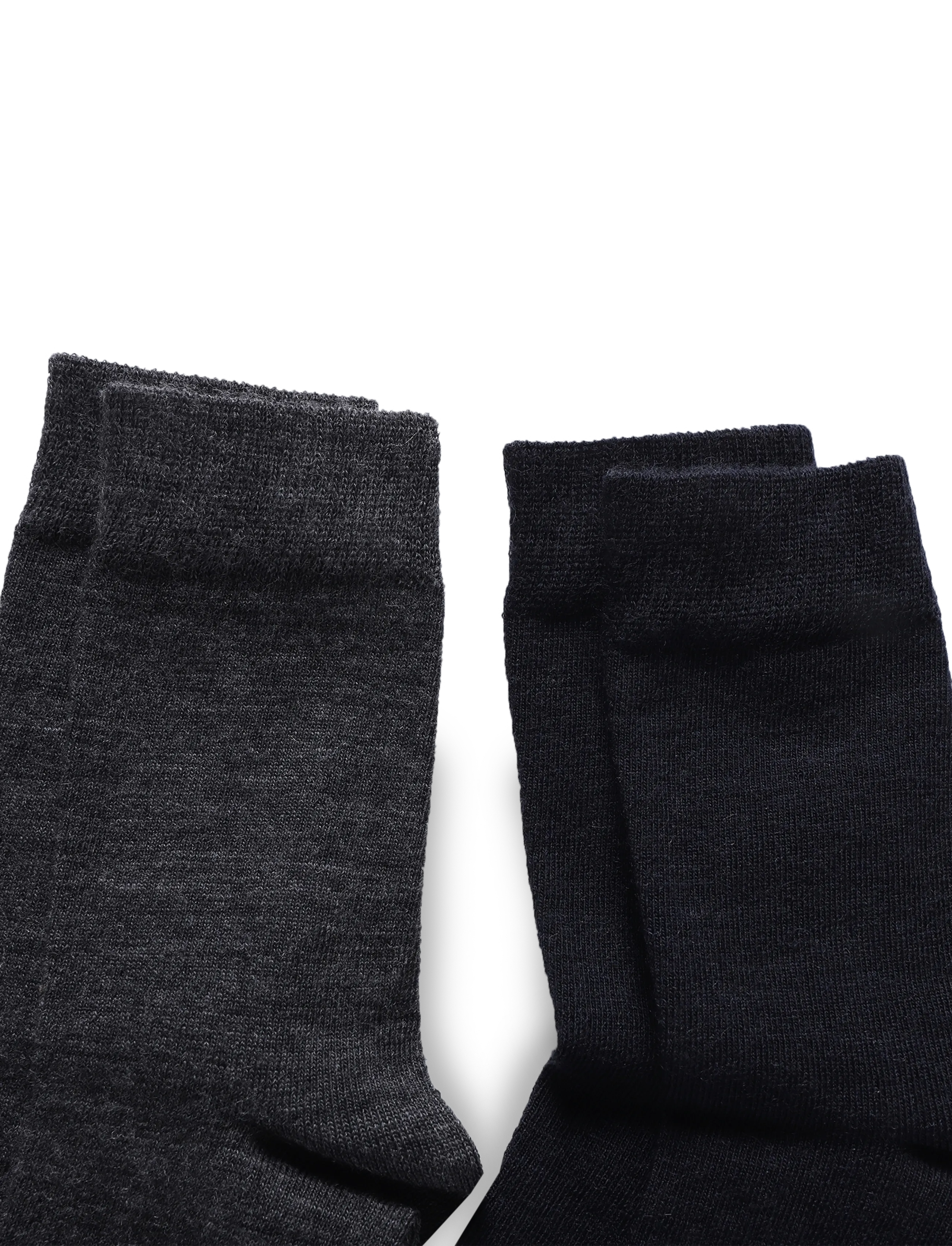Alpacasocks&Co - Merino Lifestyle Kids 2-pack - strømper - dark grey solid/blue solid - 2