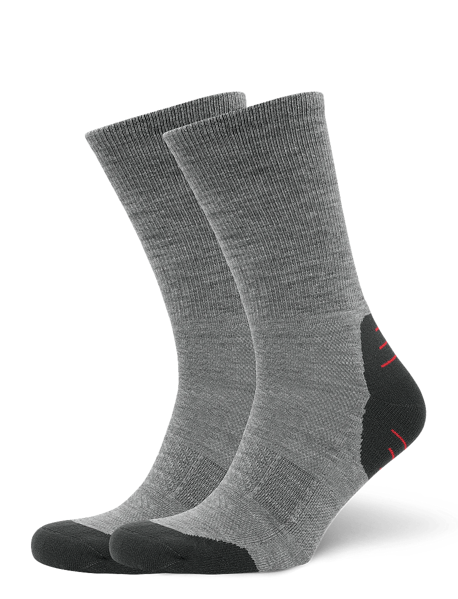 Alpacasocks&Co - Merino Tech Hiking Crew 1-pack - spordisokid - argento - 0