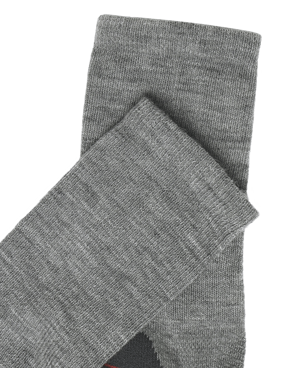 Alpacasocks&Co - Merino Tech Hiking Crew 1-pack - spordisokid - argento - 2