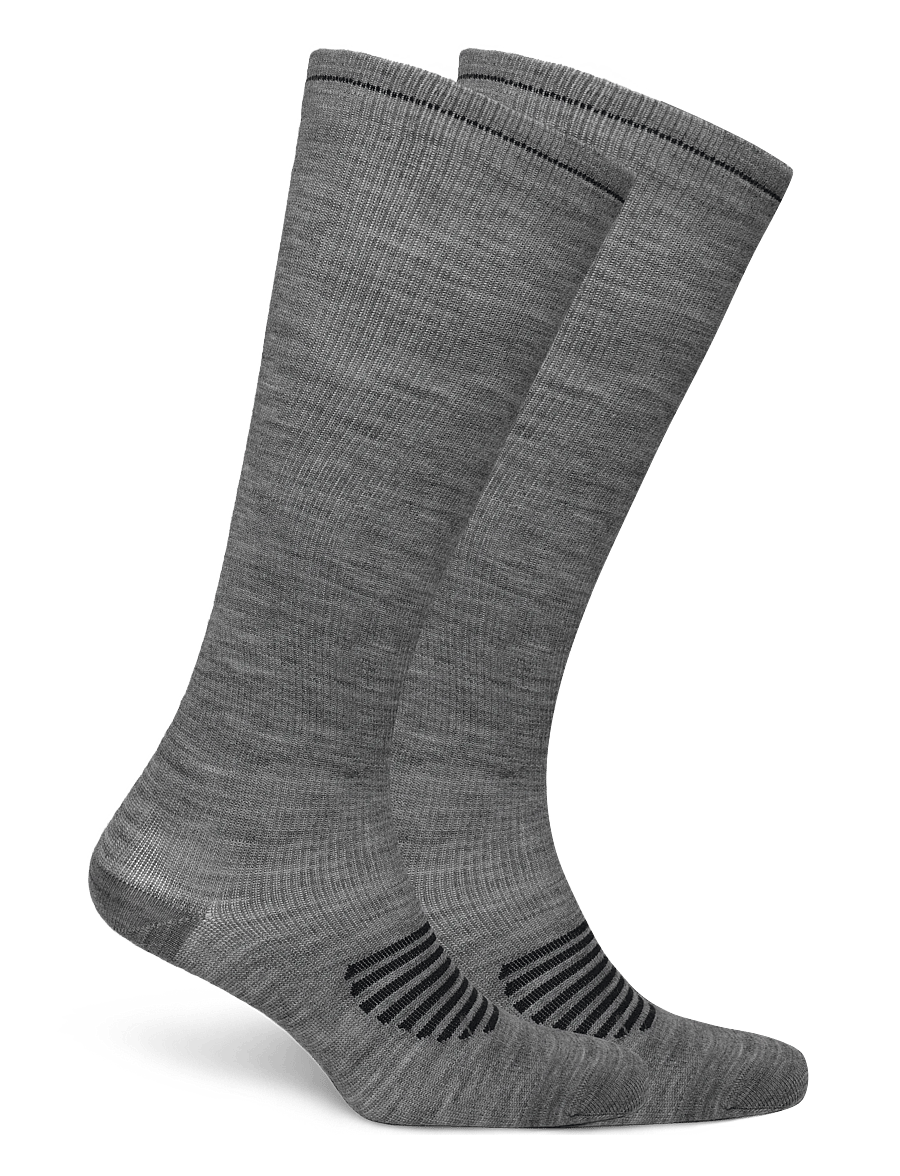 Alpacasocks&Co - Compression Travel 1-pack - spordisokid - asfalto/azafata - 1