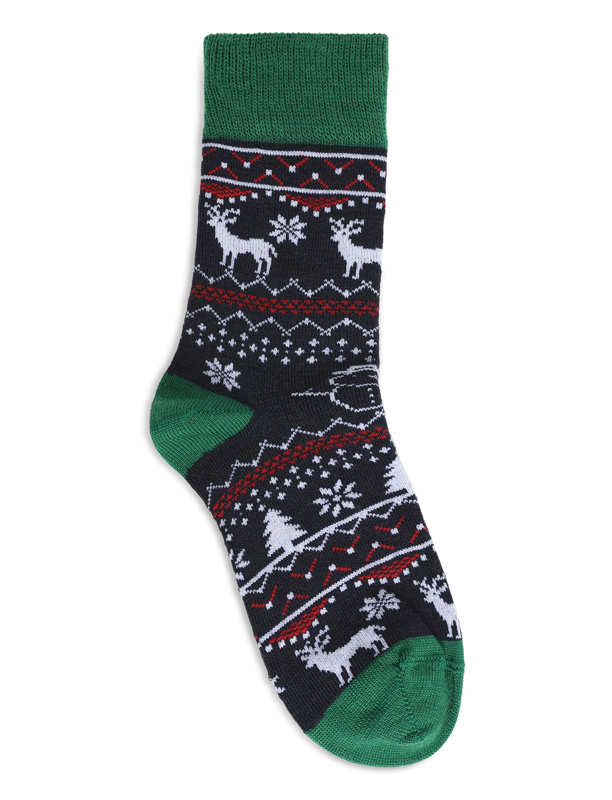 Alpacasocks&Co - Winter Funny Kids Reindeer 1-pack - blu green - 1