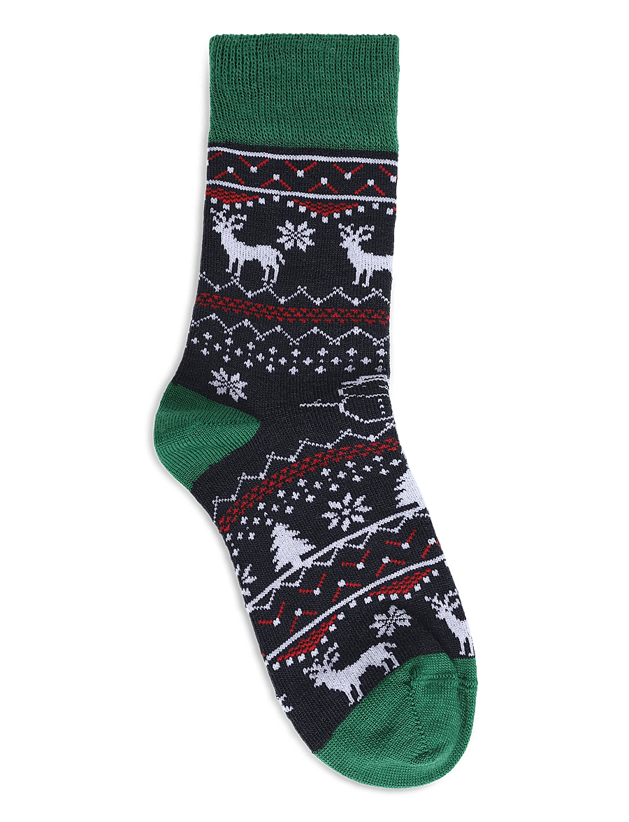 Alpacasocks&Co - Winter Funny Kids Reindeer 1-pack - blu green - 1