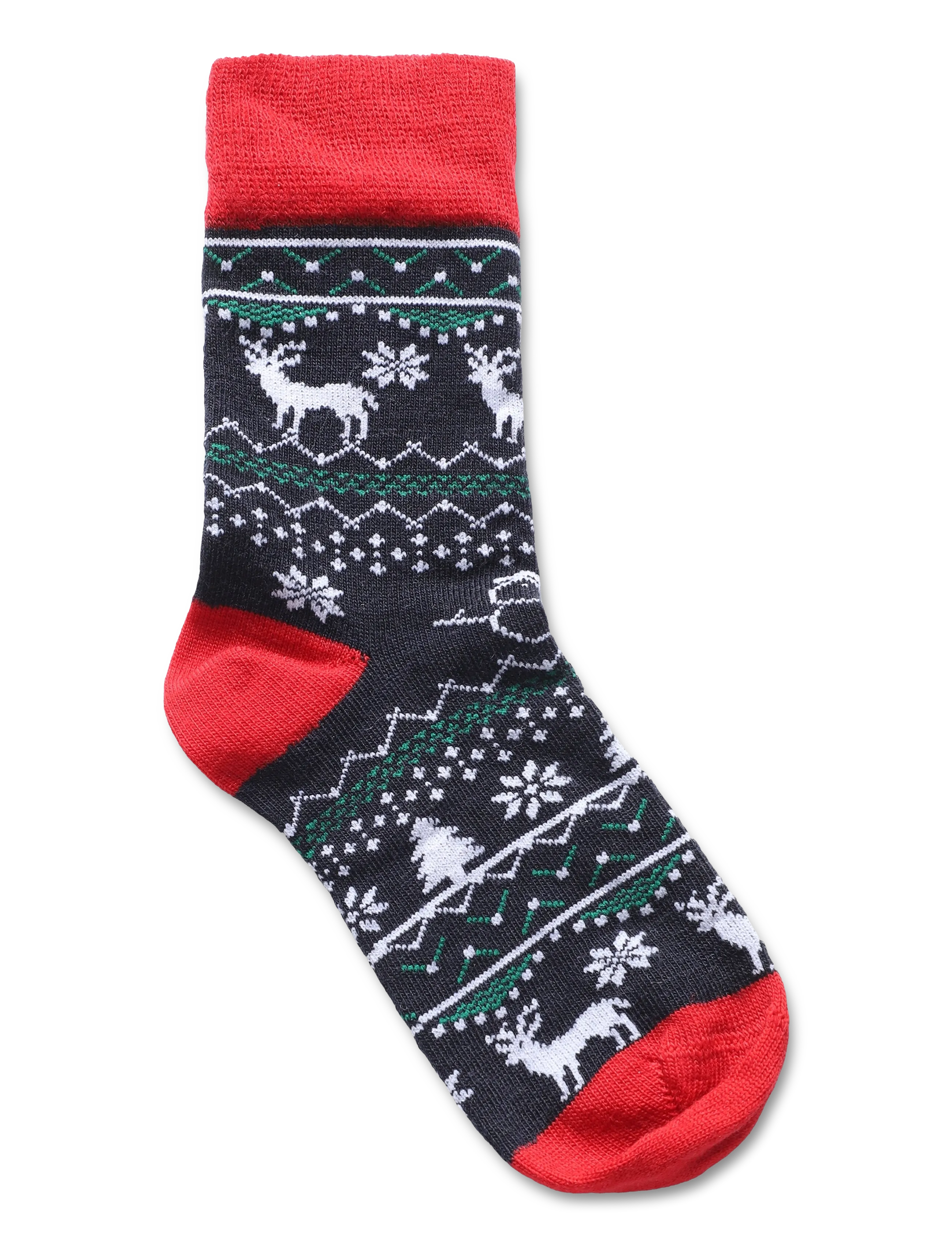 Alpacasocks&Co - Winter Funny Kids Reindeer 1-pack - strümpfe - blu red - 1
