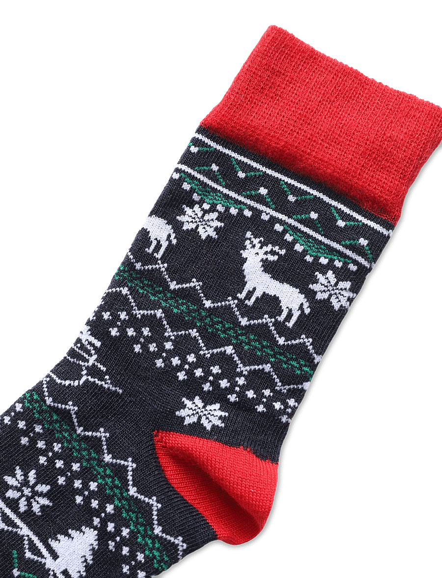 Alpacasocks&Co - Winter Funny Kids Reindeer 1-pack - strümpfe - blu red - 2