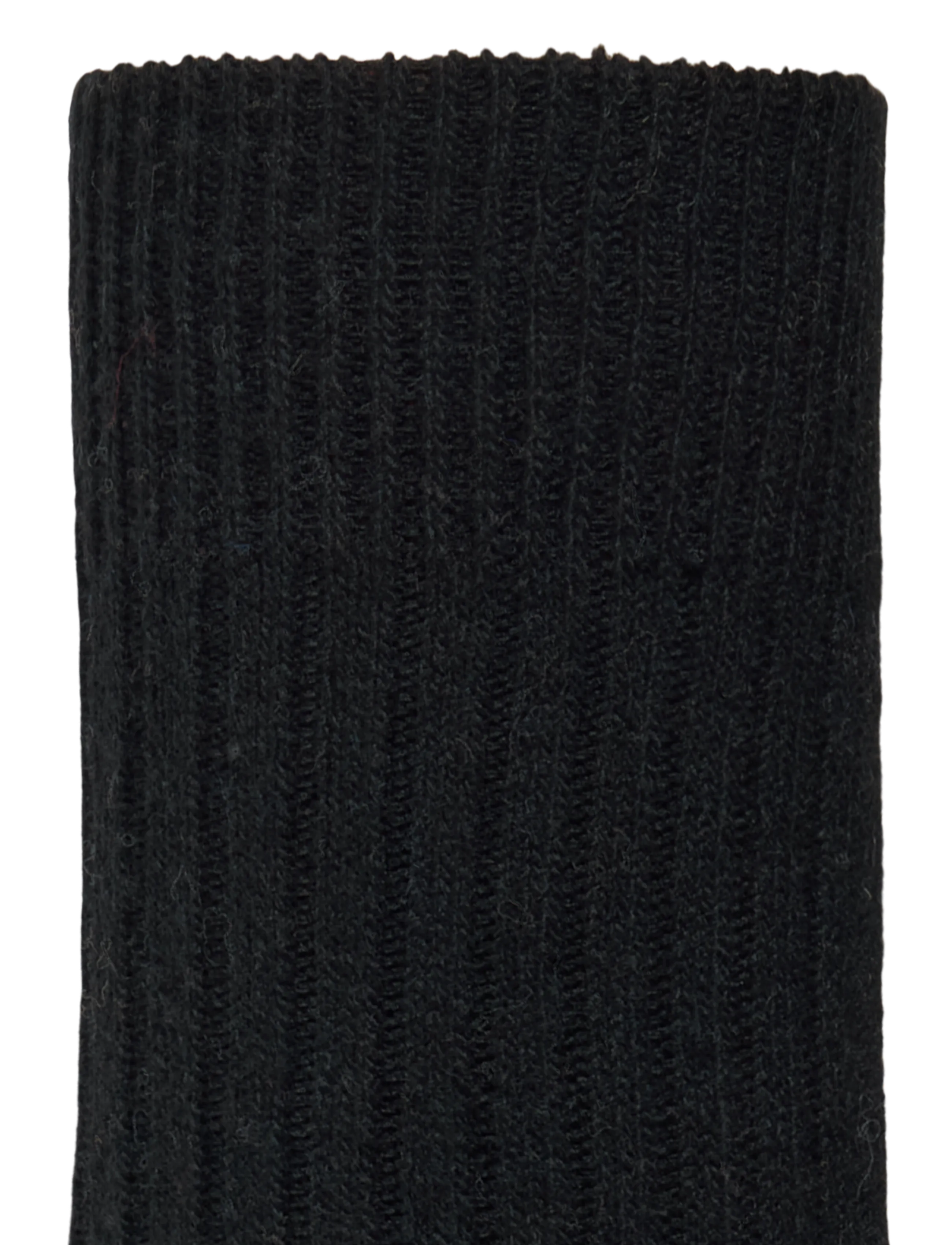Alpacasocks&Co - Merino Cashmere Ribbed Crew 1-pack - lowest prices - black-dark grey - 2
