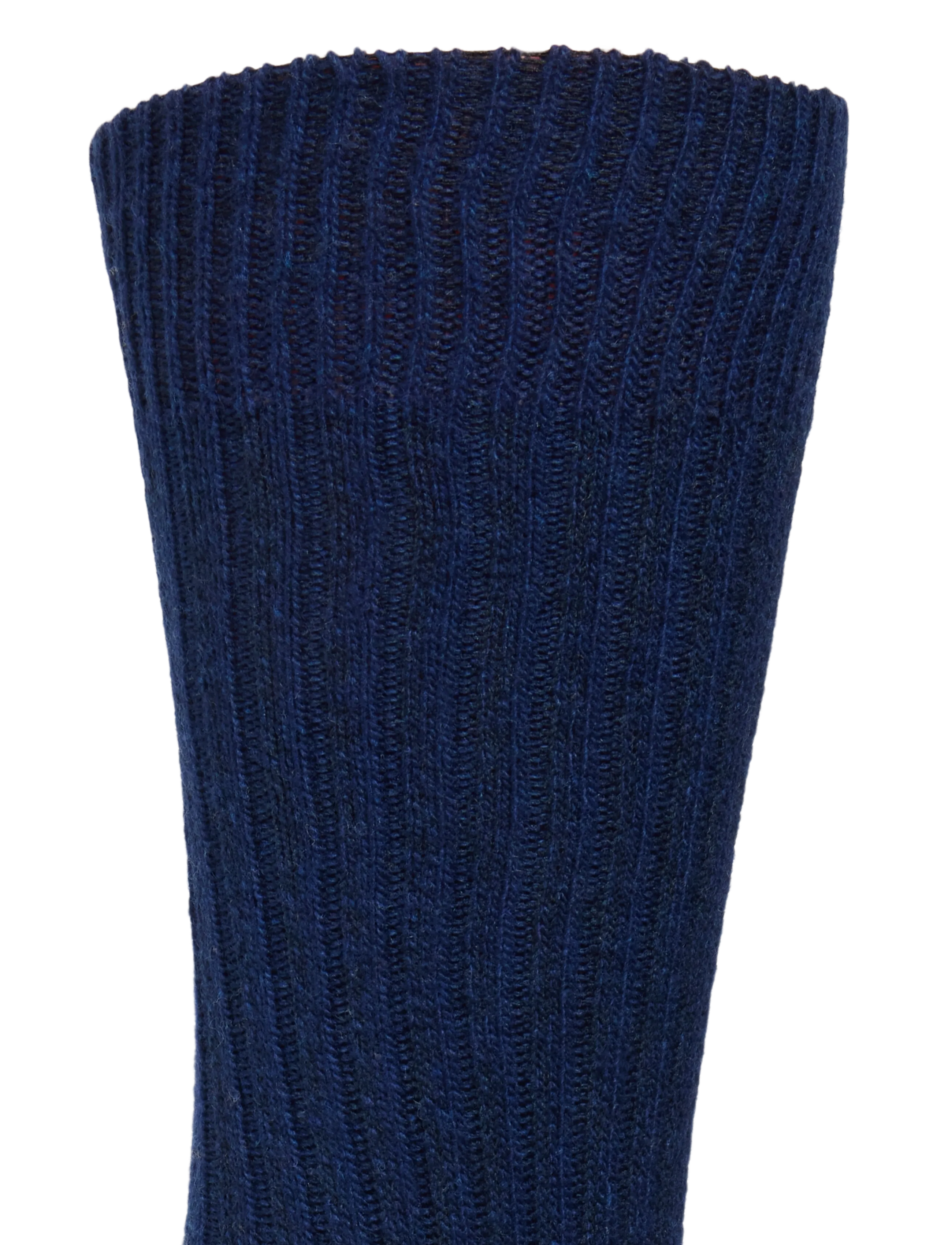 Alpacasocks&Co - Merino Cashmere Ribbed Crew 1-pack - madalaimad hinnad - dark navy-dark grey - 2