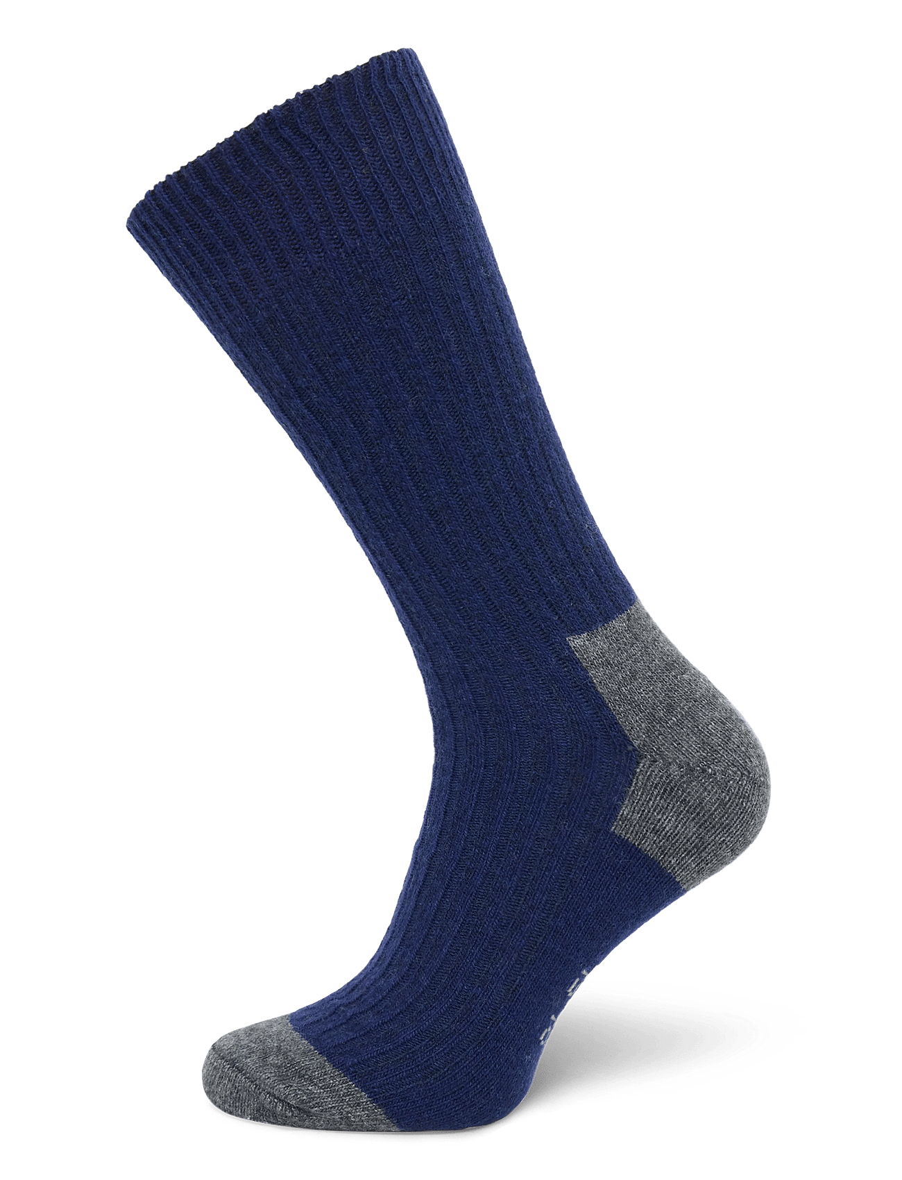 Merino Cashmere Ribbed Crew 1-pack - DARK NAVY