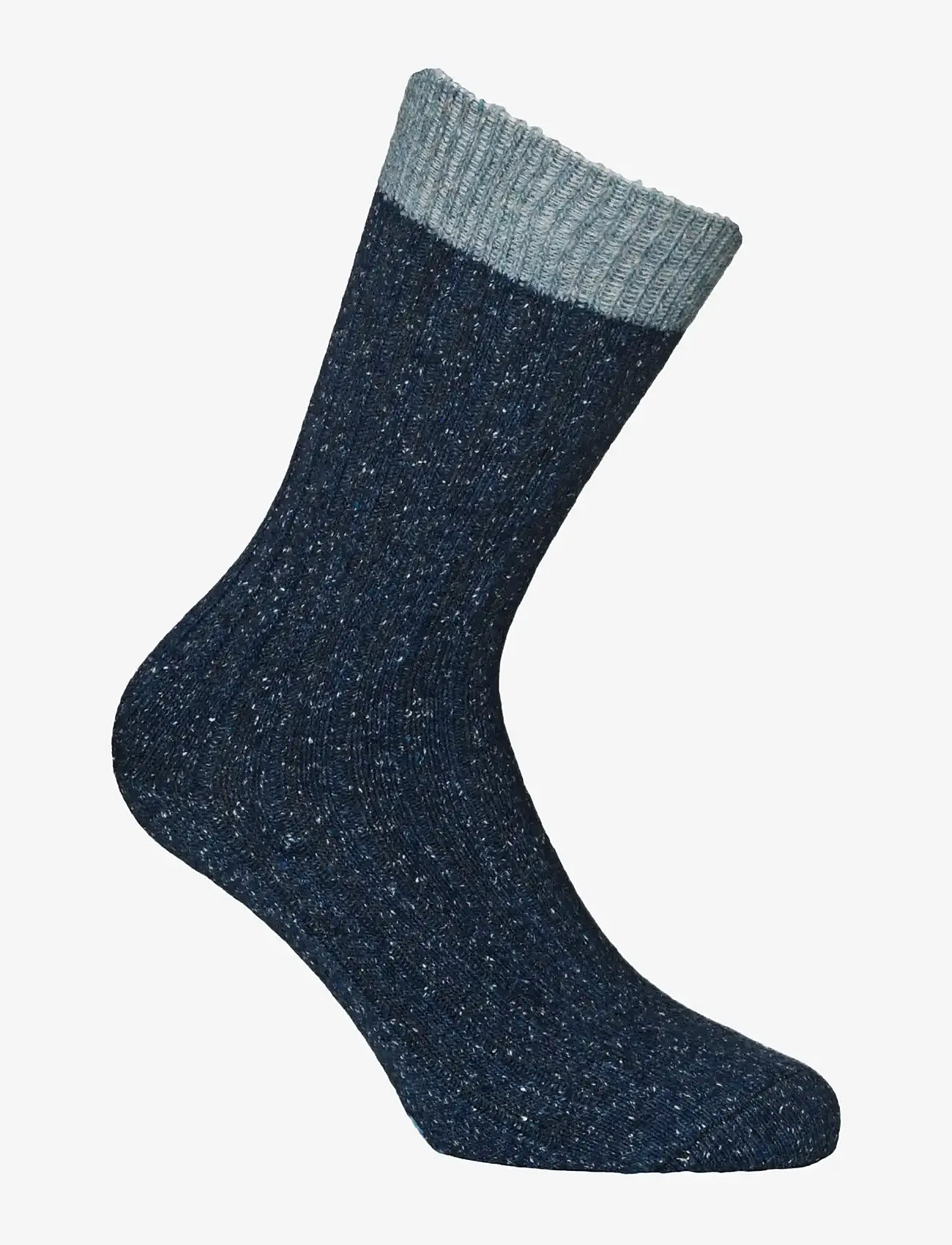 Alpacasocks&Co - Merino Silk Rib Crew 1-pack - sokker - blue-light blue - 0