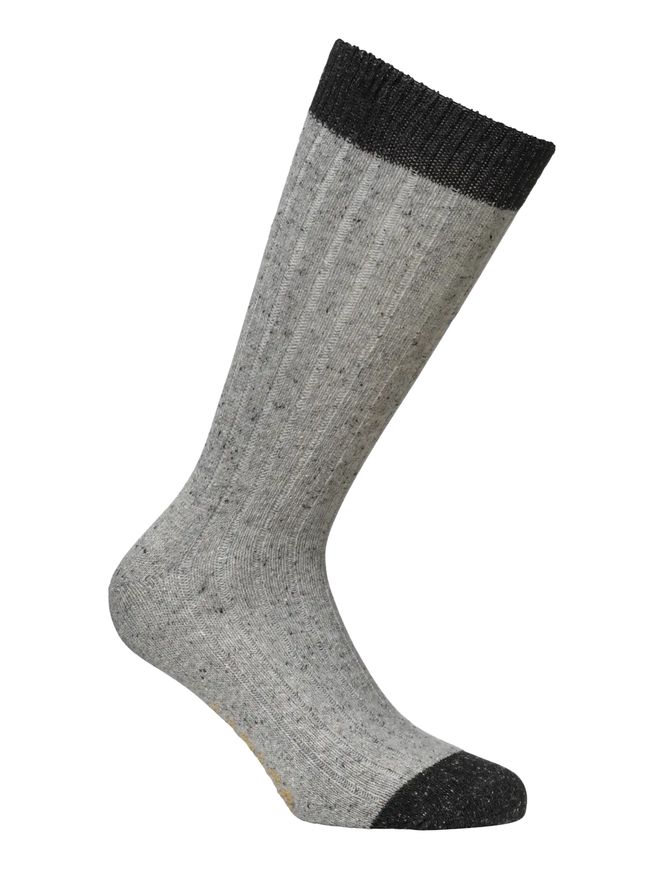 Alpacasocks&Co Merino Silk Rib Crew 1-pack - Alpacasocks&Co - GREY-DARK GREY / grey