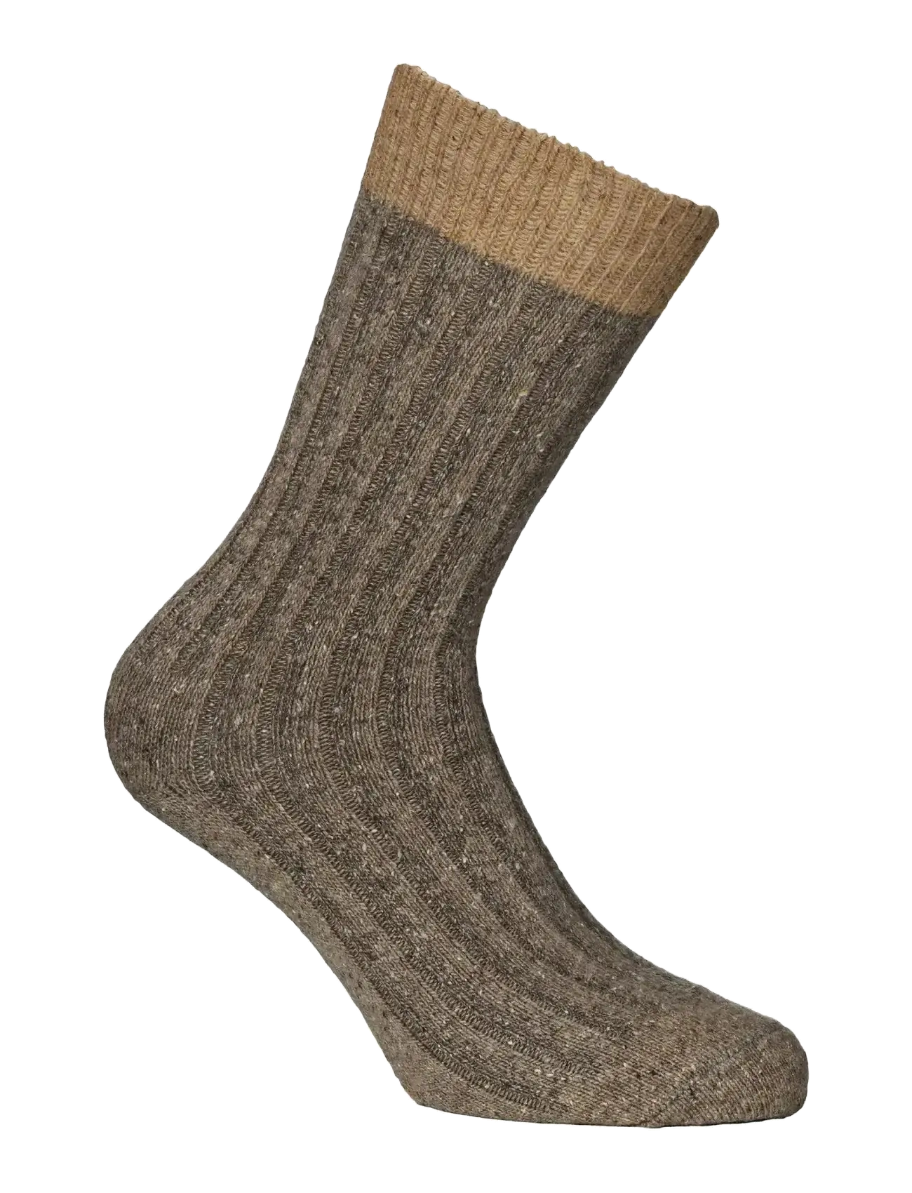 Alpacasocks&Co Merino Silk Rib Crew 1-pack - Socken - MEDIUM TAN-TABACCO / brown