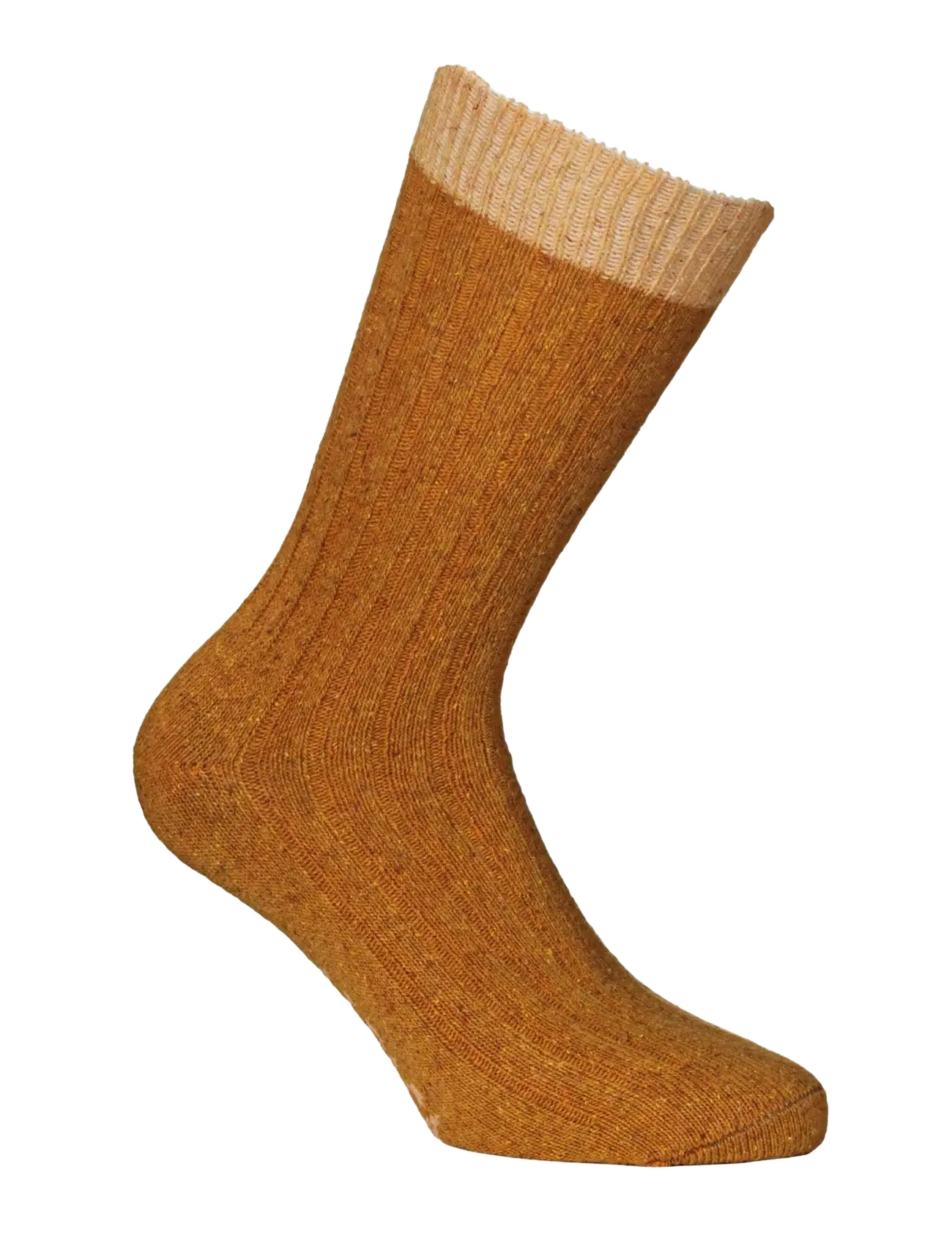 Alpacasocks&Co Knitted merino silk socks in 1-pack - Alpacasocks&Co - ORANGE-LIGHT ORANGE / multi