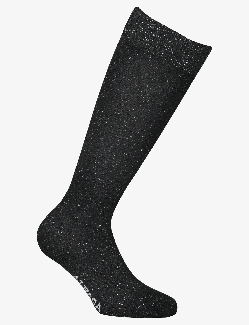 Alpacasocks&Co - Merino Silk Sparkle Long 1-pack - põlvikud - black-sparkle - 0