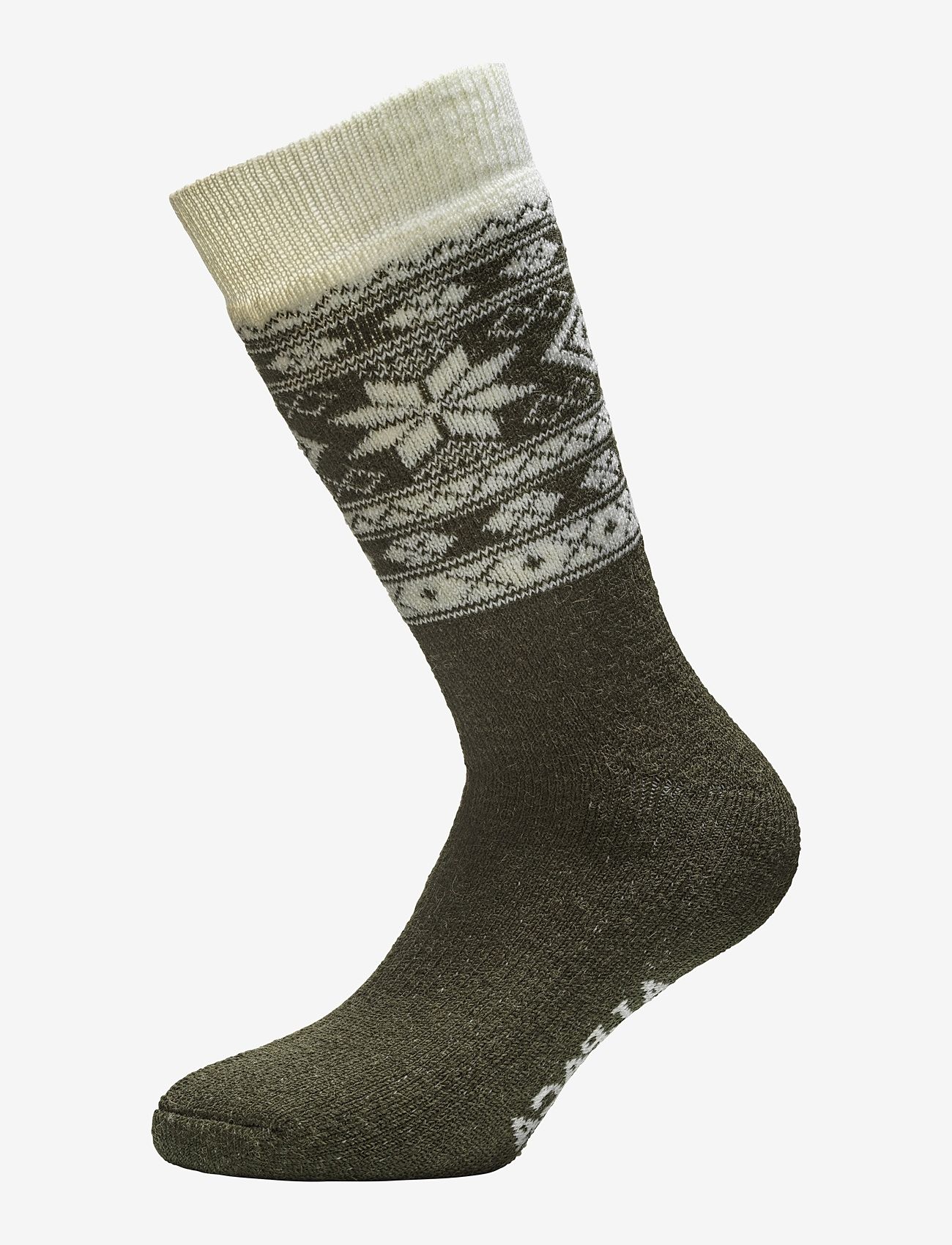 Alpacasocks&Co - Winter Alpaca 1-pack - sokker - cream/green - 0