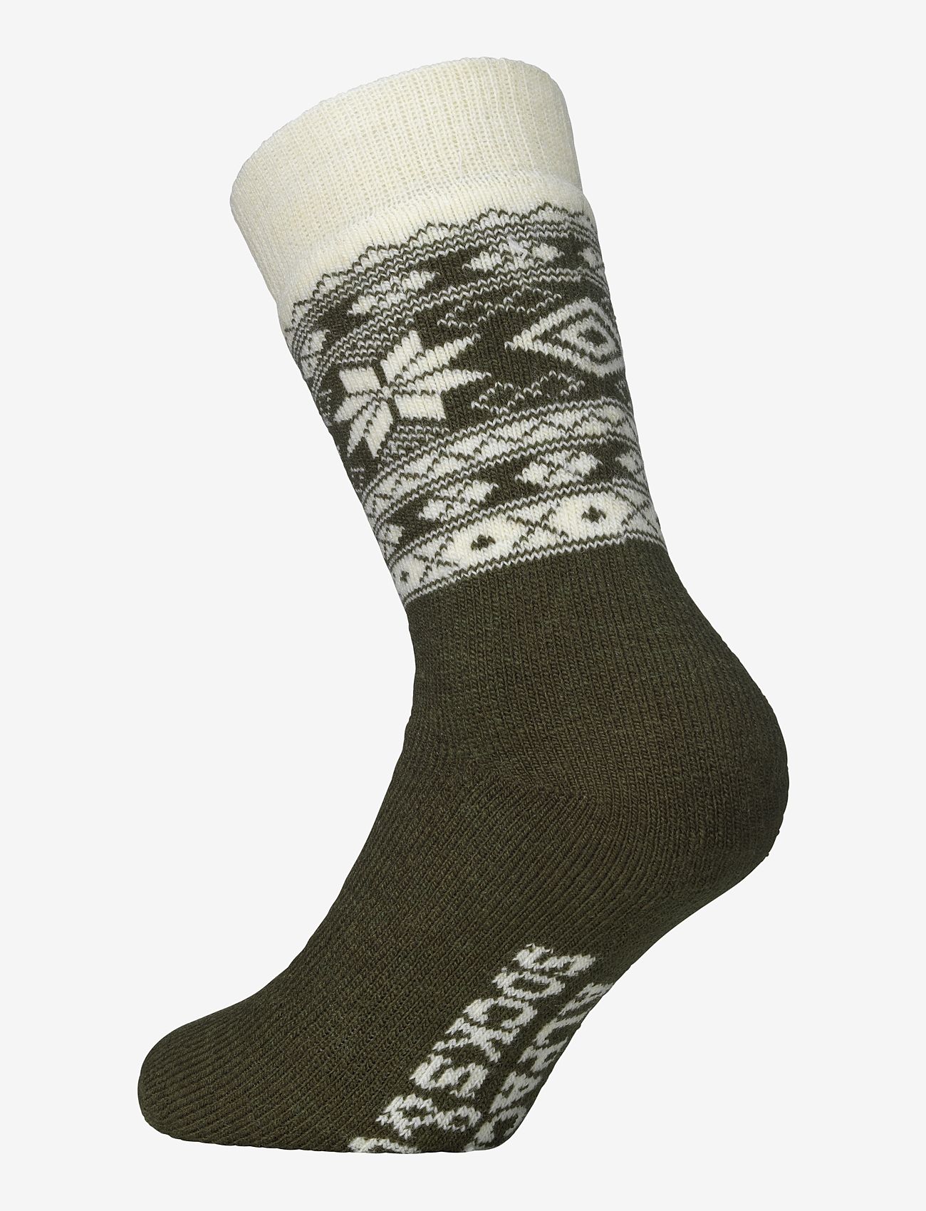 Alpacasocks&Co - Winter Alpaca 1-pack - sokker - cream/green - 1