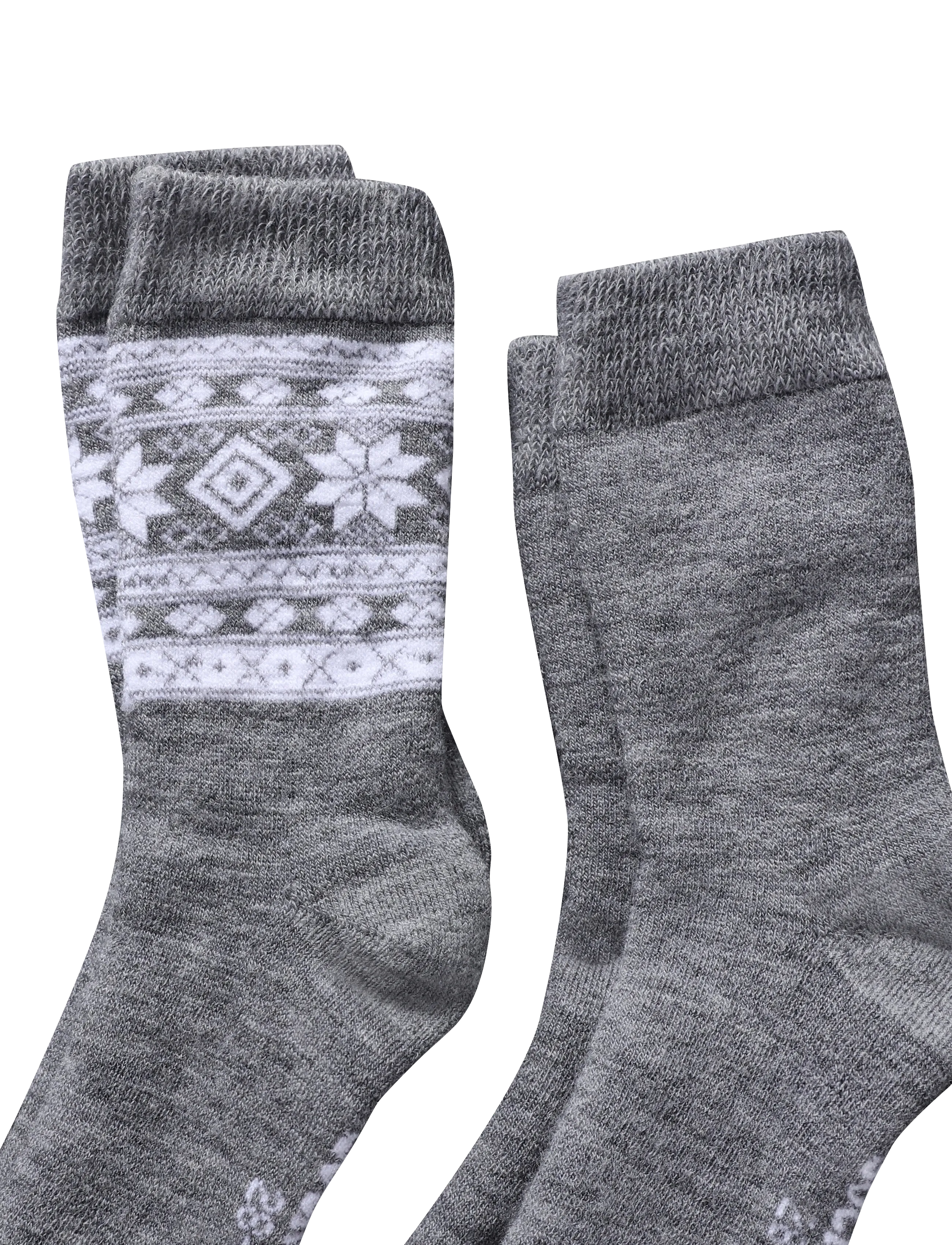 Alpacasocks&Co - Winter Alpaca Kids 2-pack - strømper - argento superbianco/argento solid - 2