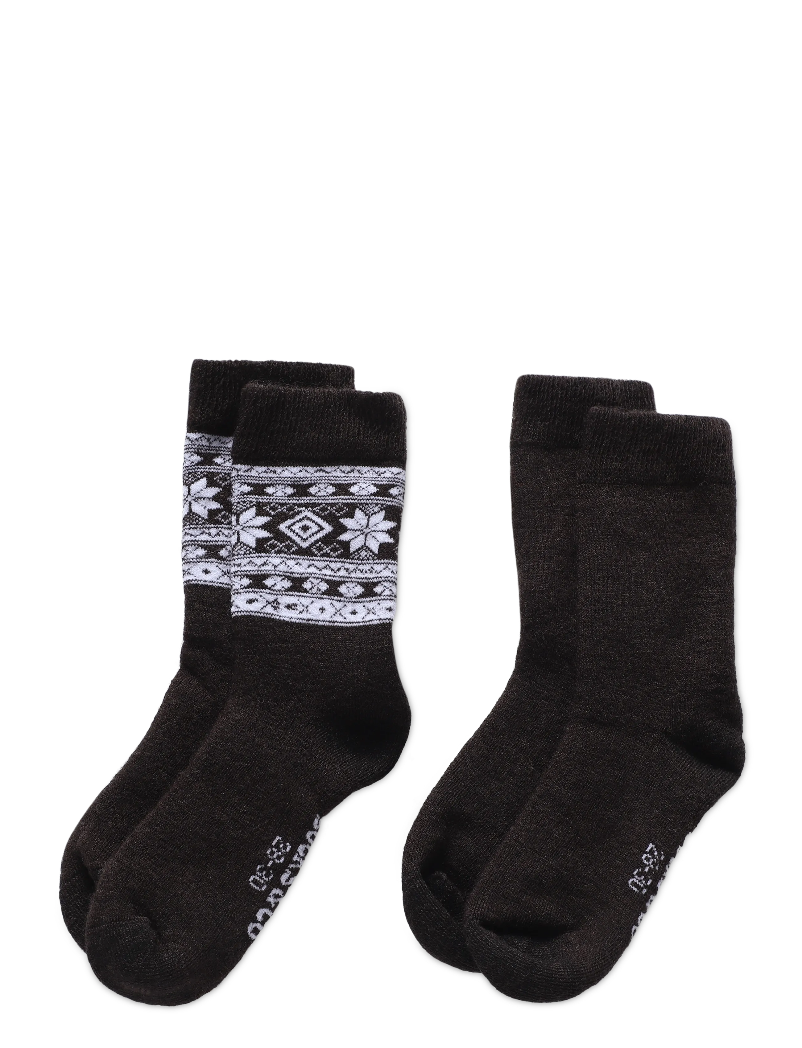 Alpacasocks&Co Winter Alpaca Kids 2-pack - Strümpfe - FONDENTE SUPERBIANCO/FONDENTE SOLID / brown