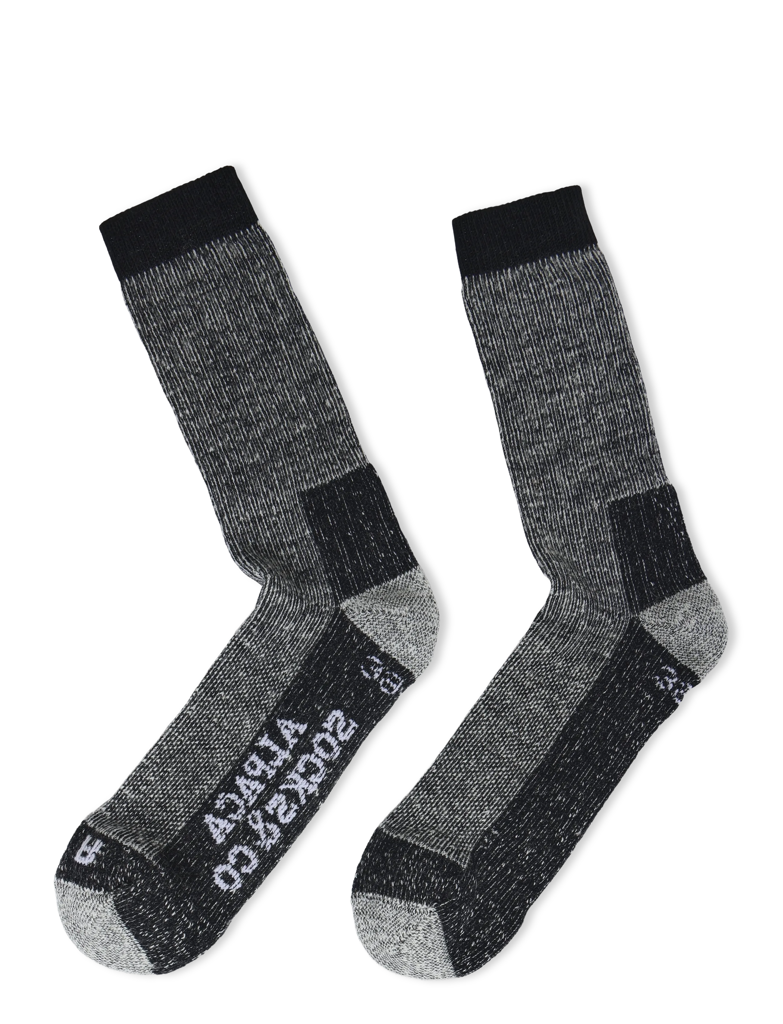 Alpacasocks&Co - Merino Hiking 1-pack - spordisokid - black - 1