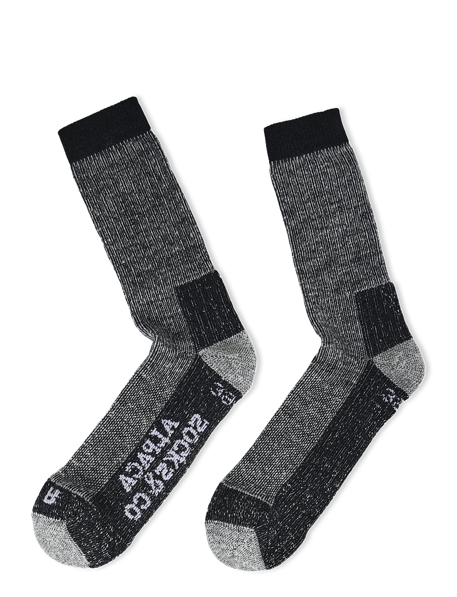 Alpacasocks&Co - Merino Hiking 1-pack - spordisokid - black - 1