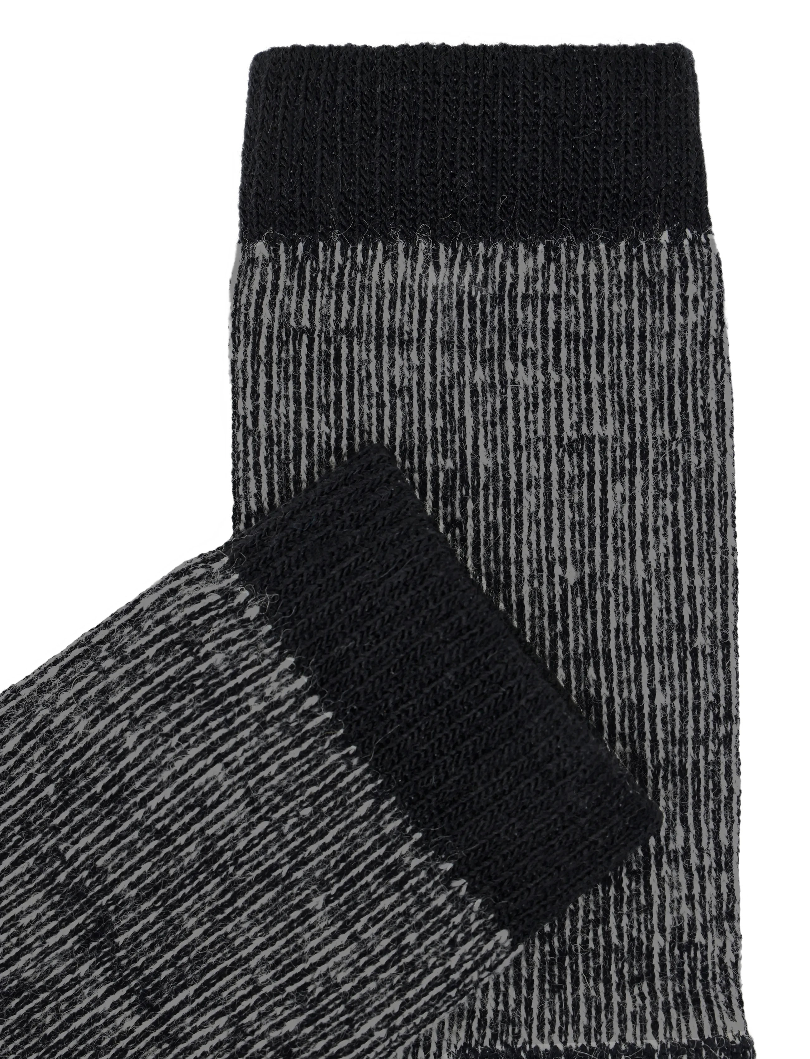 Alpacasocks&Co - Merino Hiking 1-pack - spordisokid - black - 2