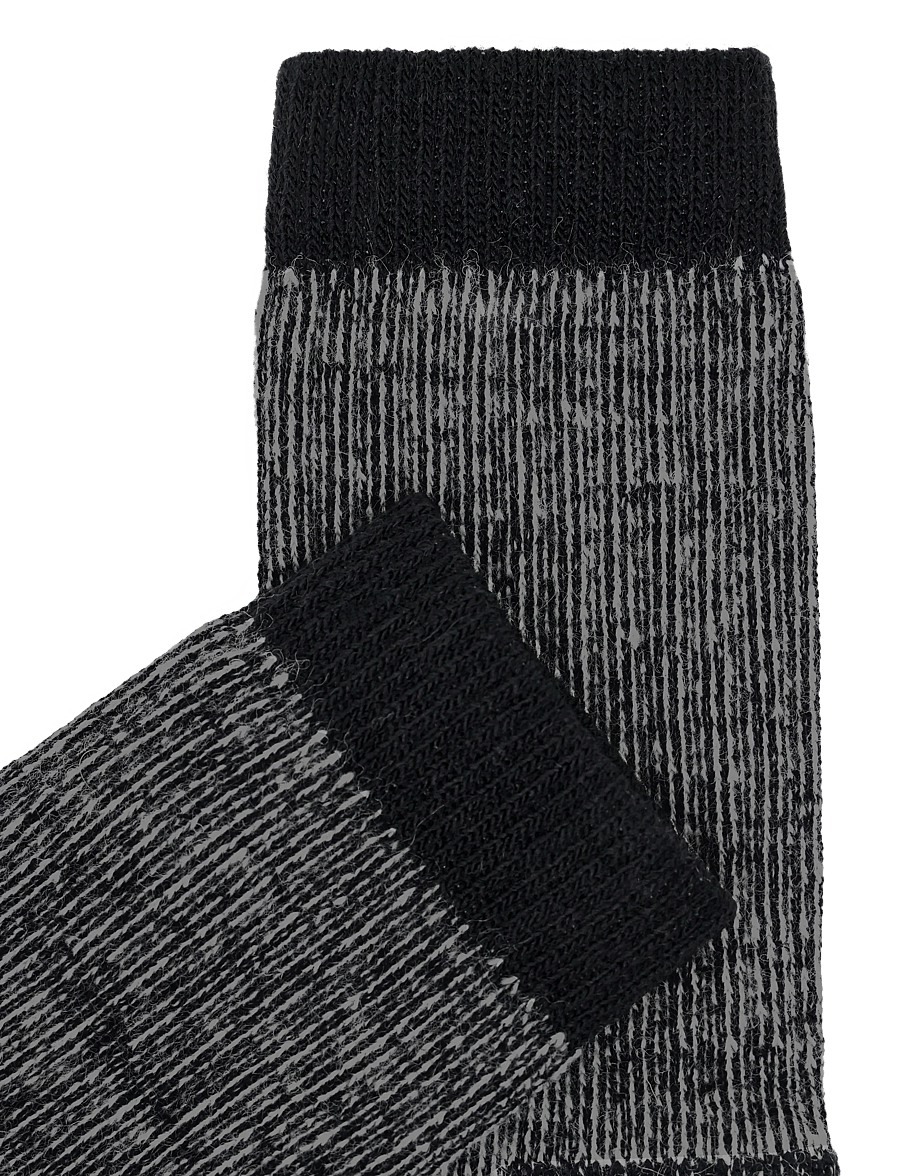 Alpacasocks&Co - Merino Hiking 1-pack - spordisokid - black - 2