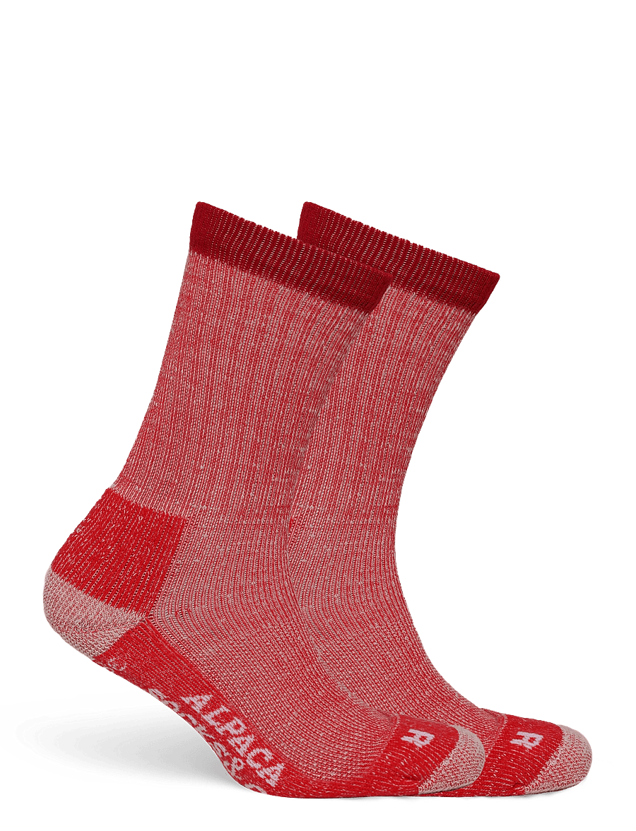 Alpacasocks&Co - Merino Hiking 1-pack - spordisokid - rubino - 1