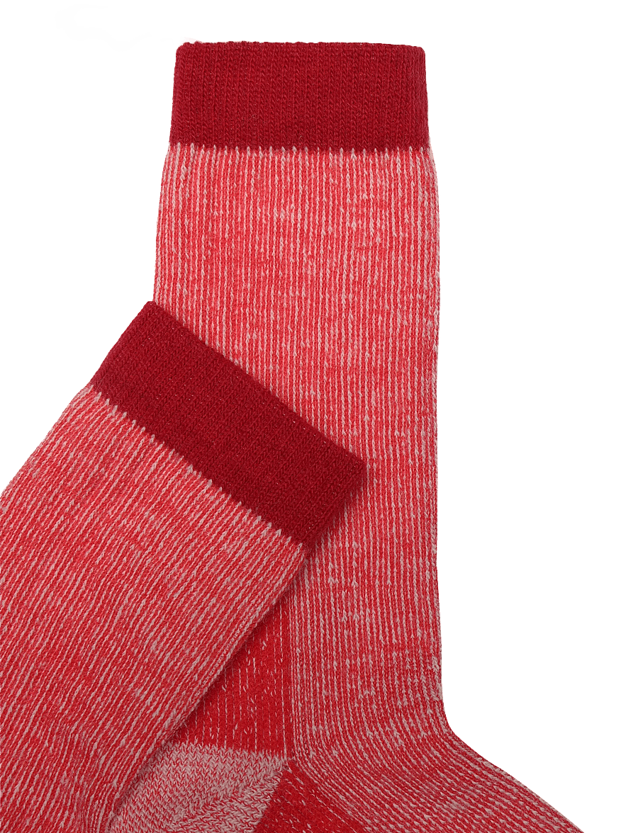 Alpacasocks&Co - Merino Hiking 1-pack - spordisokid - rubino - 2