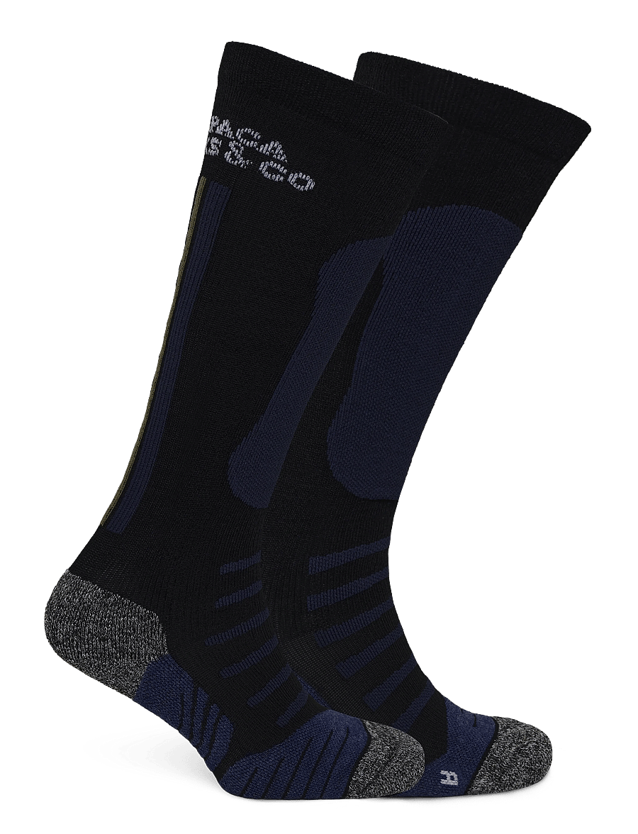 Alpacasocks&Co - Alpine Ski 1-pack - träningsstrumpor - black green kaki black grey white - 1