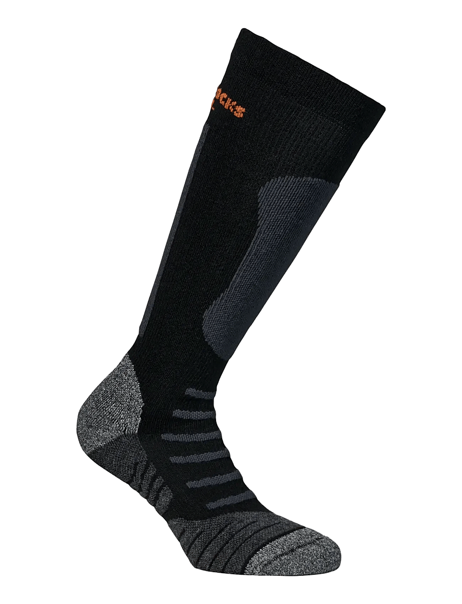 Alpacasocks&Co - Alpine Ski 1-pack - black greyorange black grey orange - 0