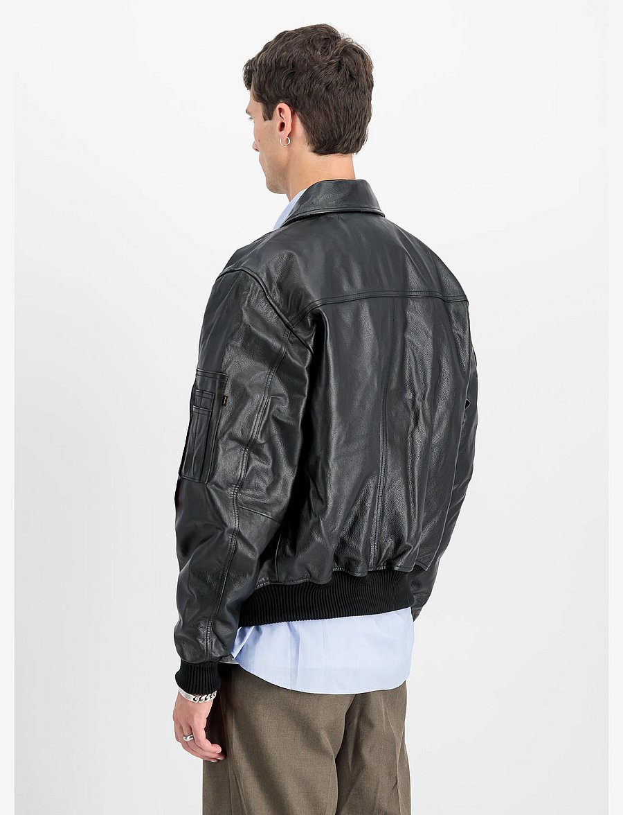 Alpha Industries - CWU-45/P Leather Vintage - black - 3
