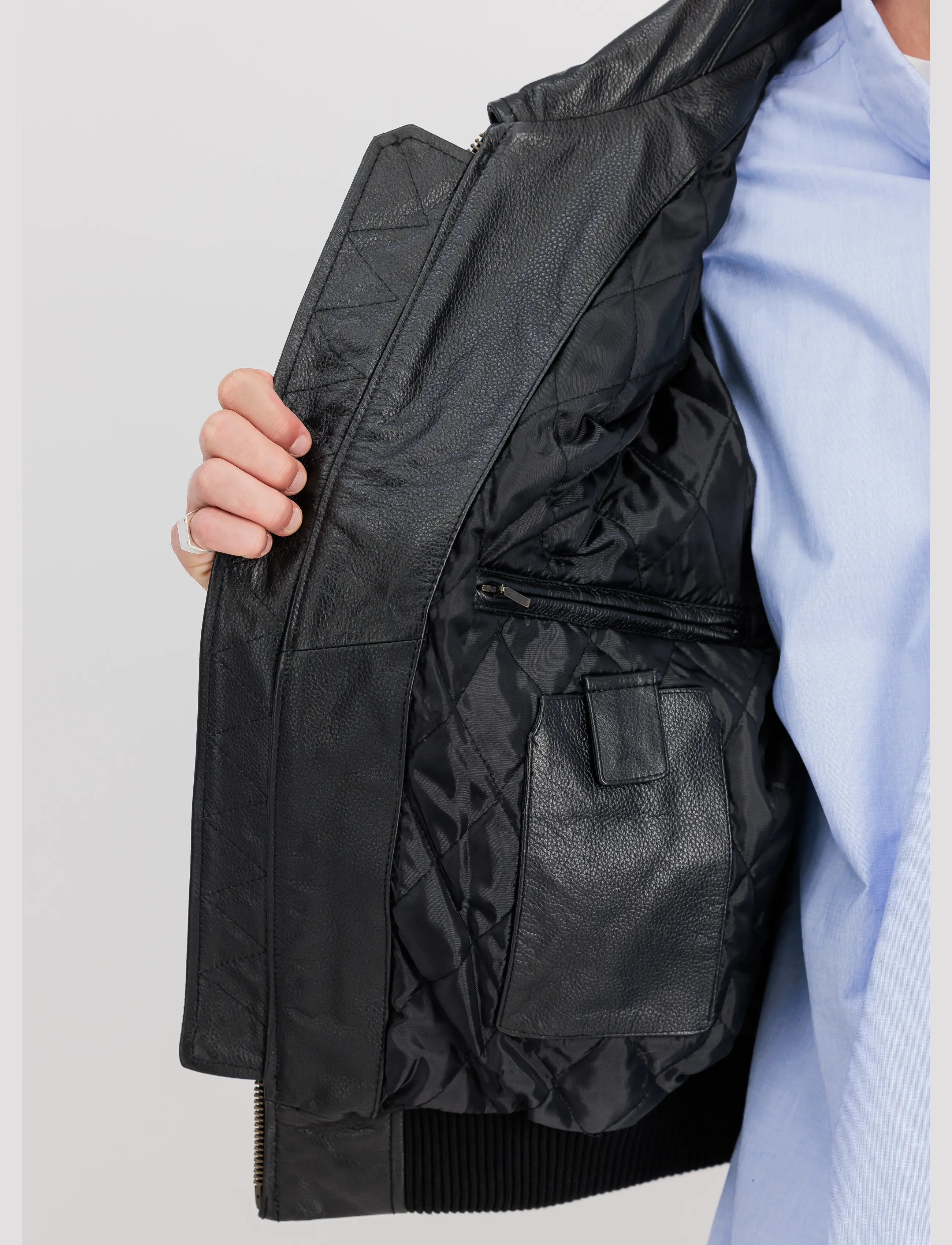 Alpha Industries - CWU-45/P Leather Vintage - black - 5