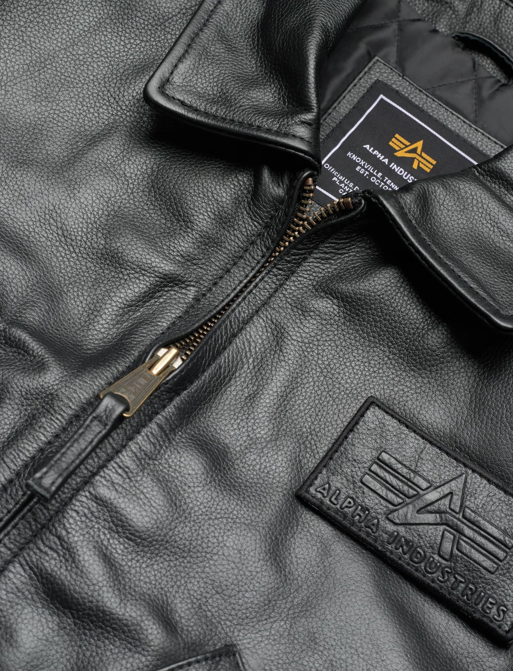 Alpha Industries - CWU Leather Heritage - herbstjacken - black - 2