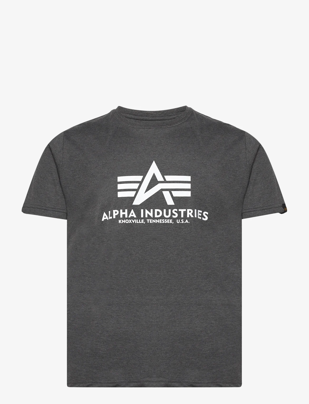 Alpha Industries - Basic T-Shirt - die niedrigsten preise - charcoal heather/white - 0