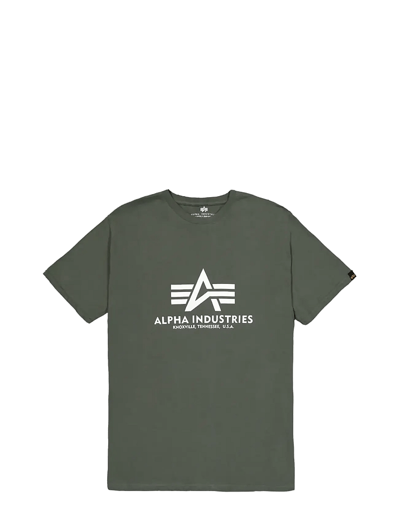 Alpha Industries - Basic T-Shirt BL - kurzärmelig - dark olive - 1