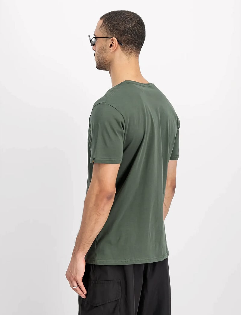 Alpha Industries - Basic T-Shirt BL - kurzärmelig - dark olive - 3