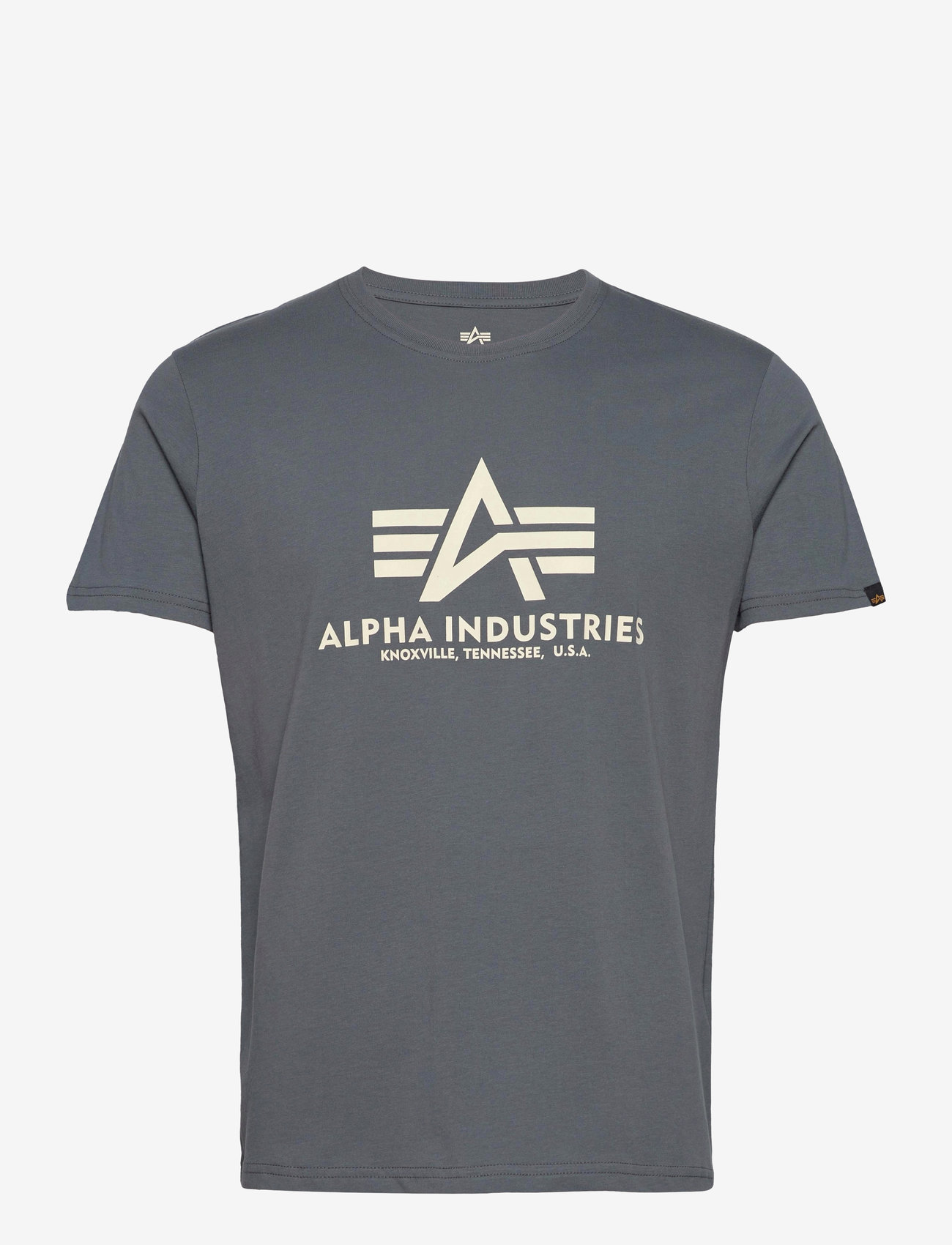 Alpha Industries - Basic T-Shirt BL - kortærmede t-shirts - greyblack - 0
