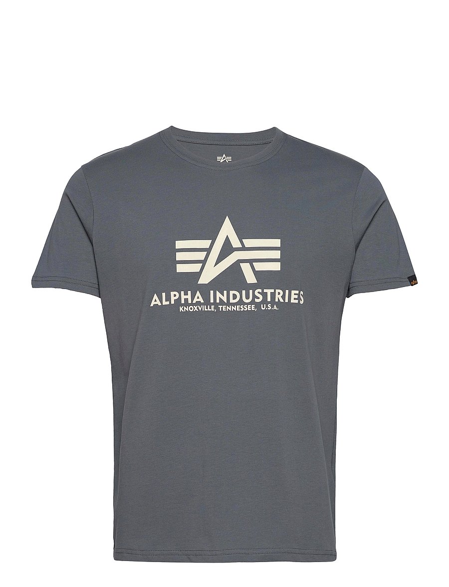 Alpha Industries - Basic T-Shirt BL - kurzärmelig - greyblack - 1