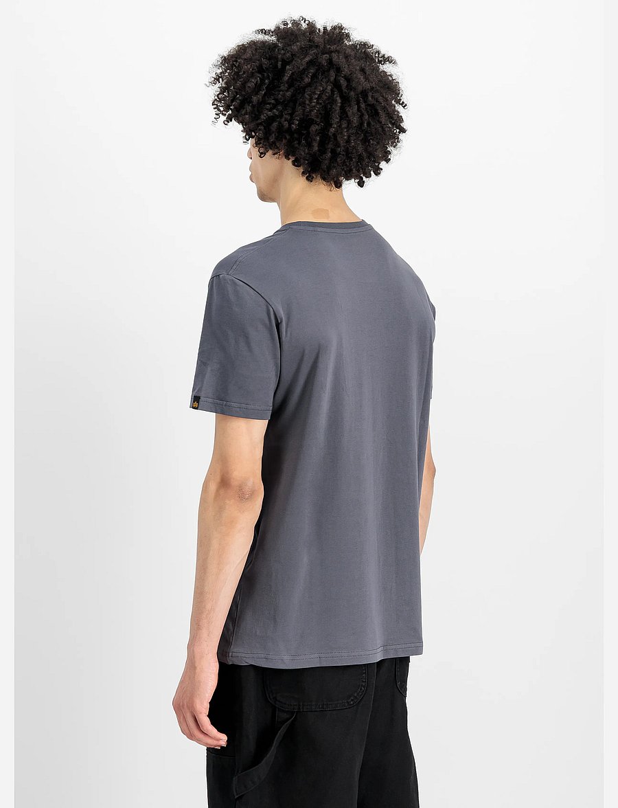Alpha Industries - Basic T-Shirt BL - kurzärmelig - greyblack - 3