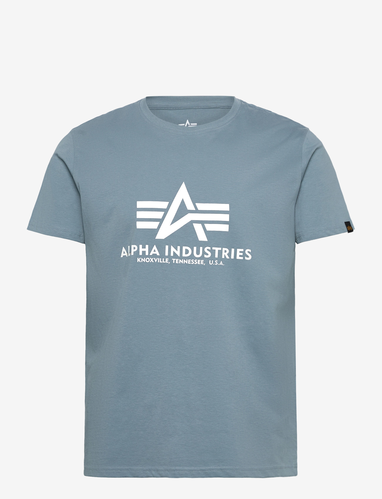 Alpha Industries - Basic T-Shirt - kortærmede t-shirts - greyblue - 0