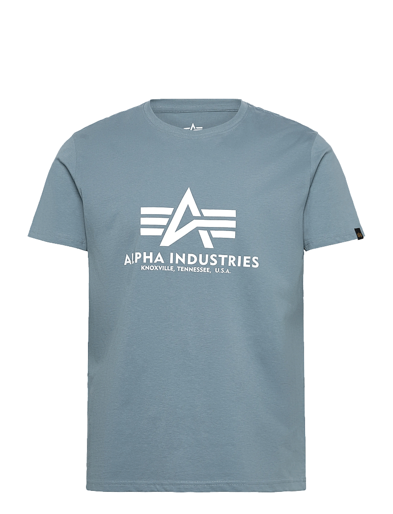 Alpha Industries - Basic T-Shirt - kortærmede t-shirts - greyblue - 0