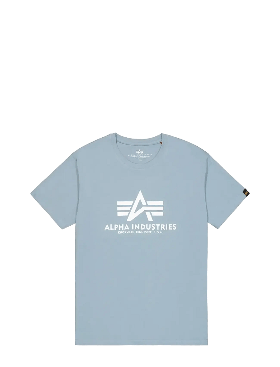 Alpha Industries - Basic T-Shirt BL - kurzärmelig - greyblue - 1