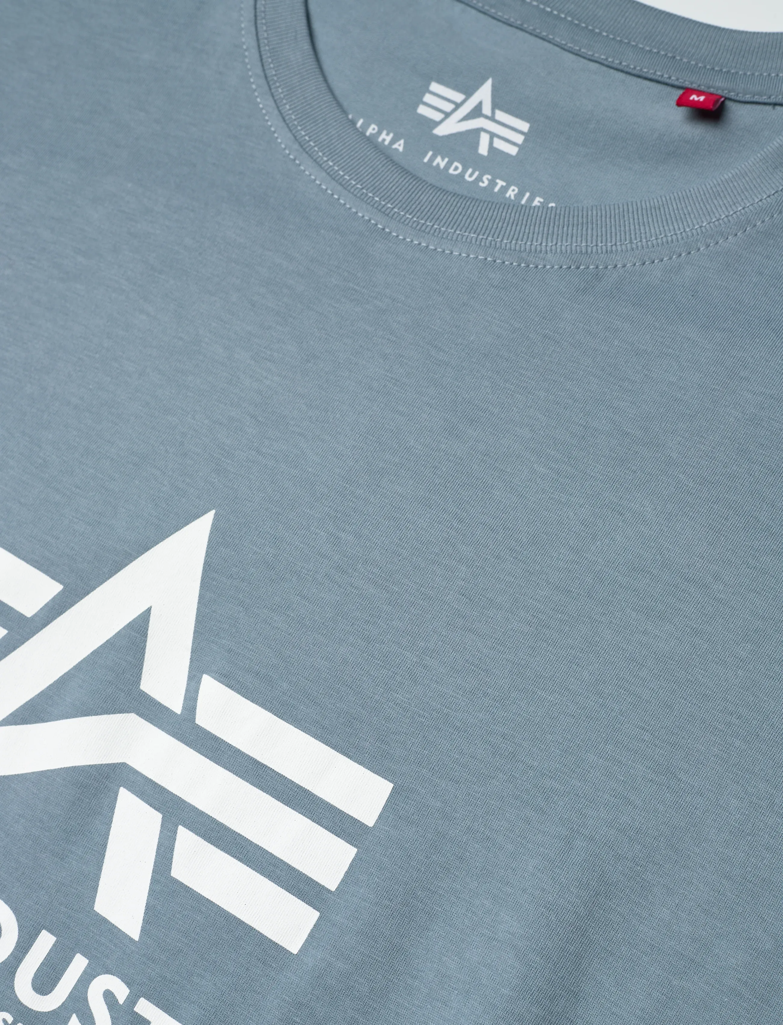 Alpha Industries - Basic T-Shirt - short-sleeved t-shirts - greyblue - 5