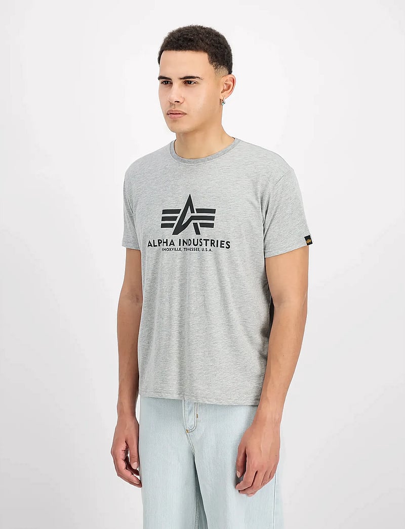 Alpha Industries - Basic T-Shirt BL - kurzärmelig - grey heather - 0