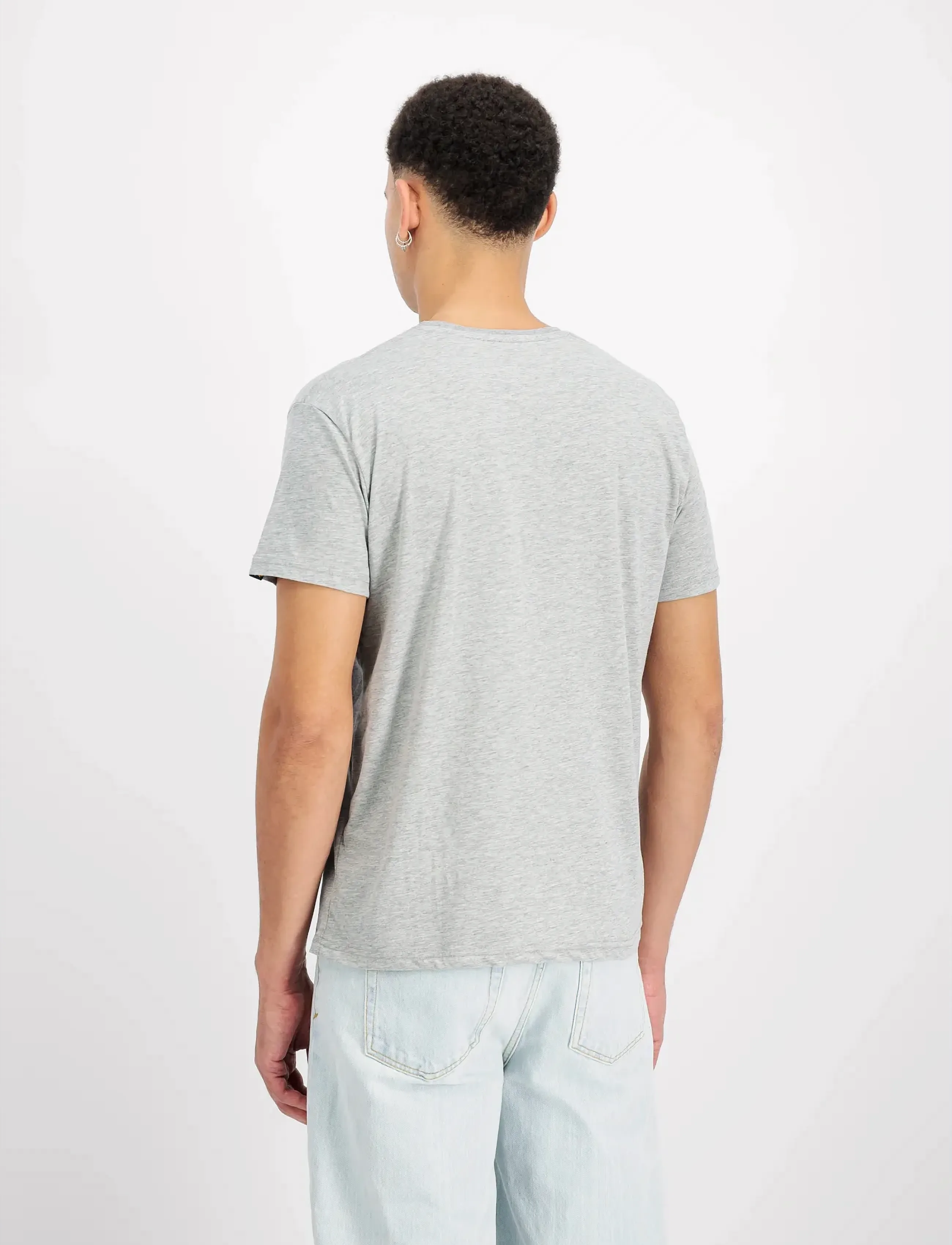 Alpha Industries - Basic T-Shirt - kortärmade t-shirts - grey heather - 3