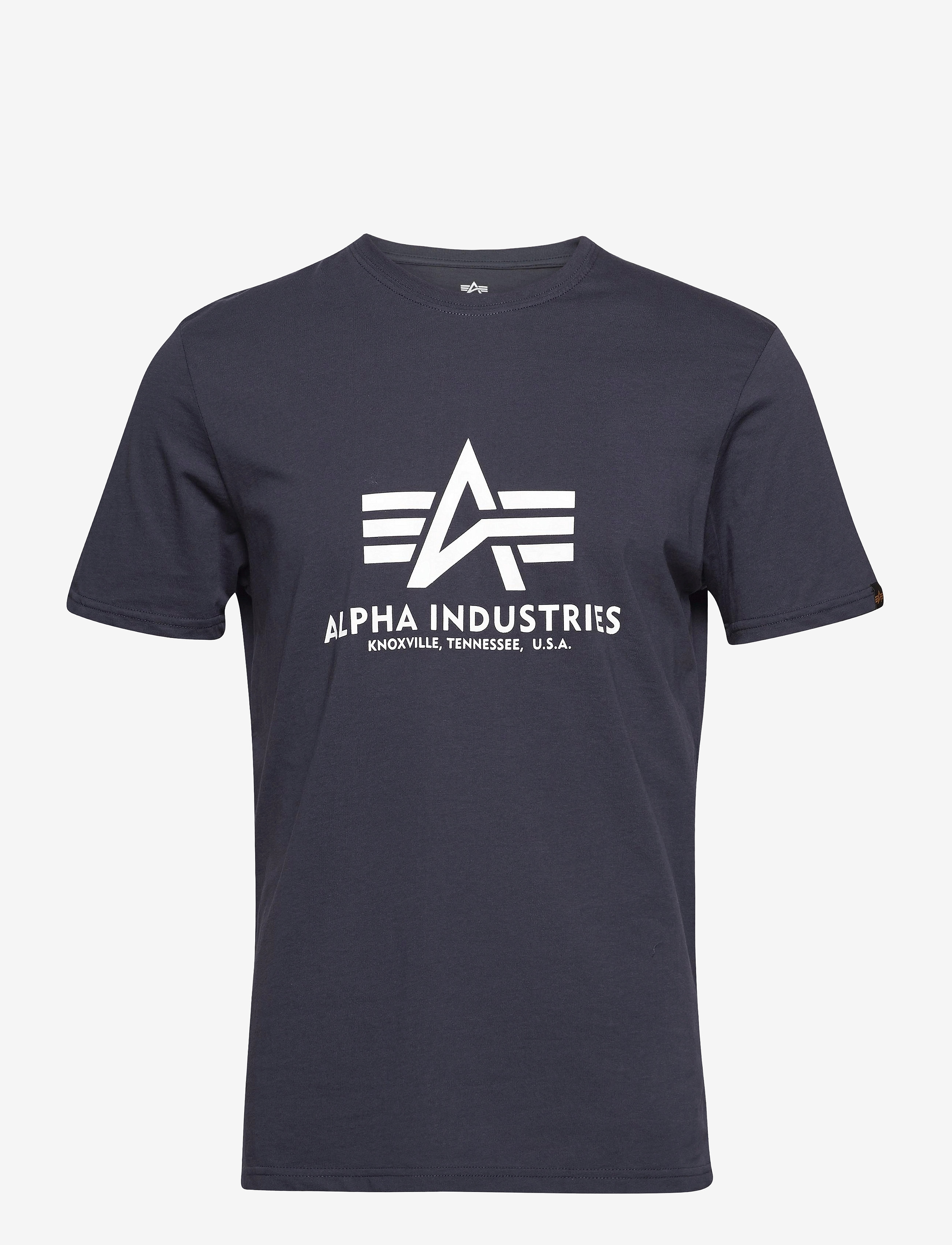 Alpha Industries Basic T-Shirt - Kortærmede T-shirts - NAVY / blue